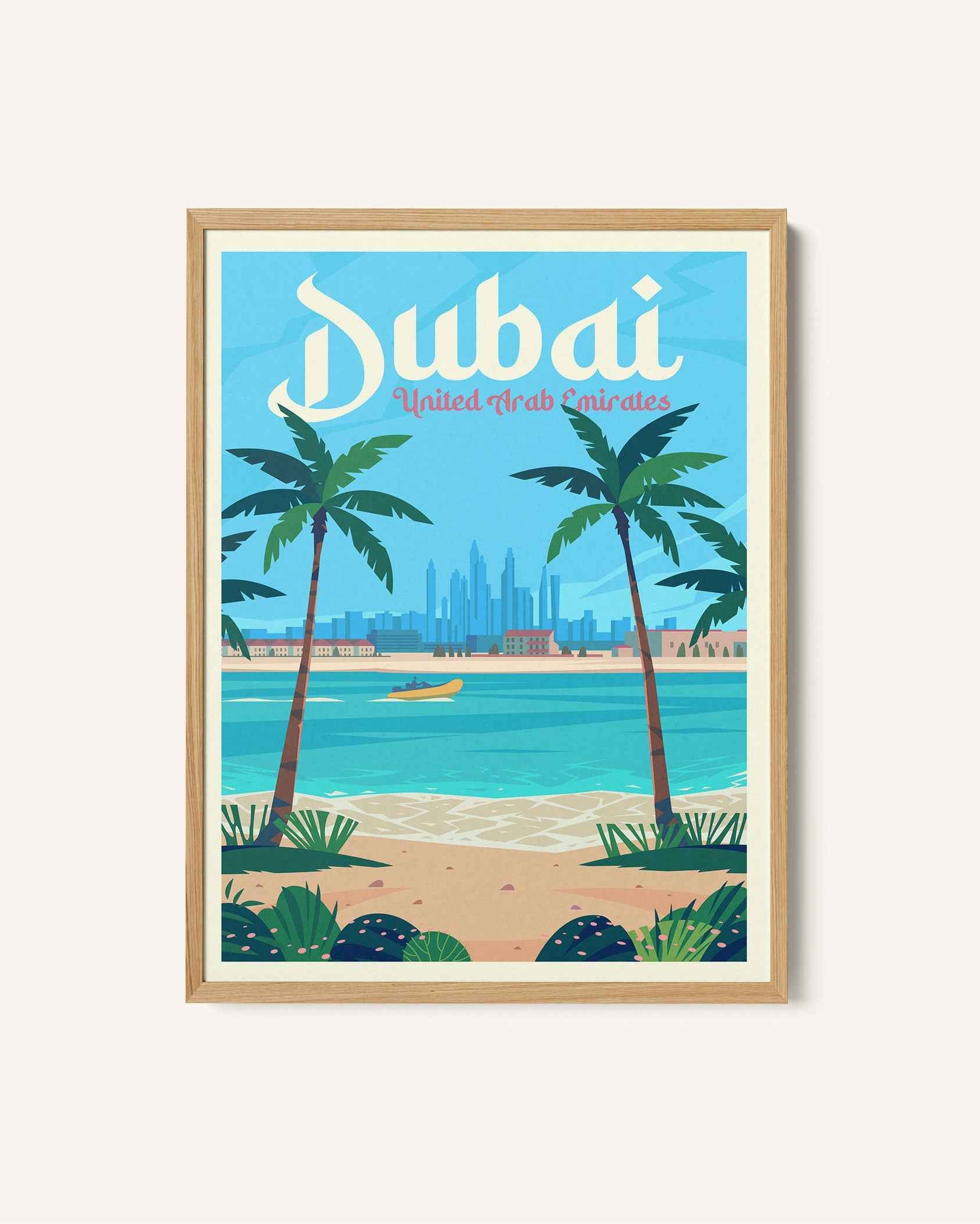 Dubai Travel Poster Print