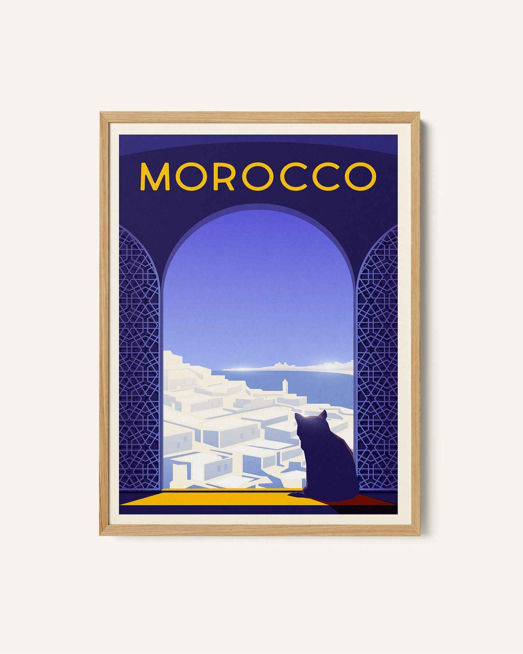 Morocco Travel Poster Print