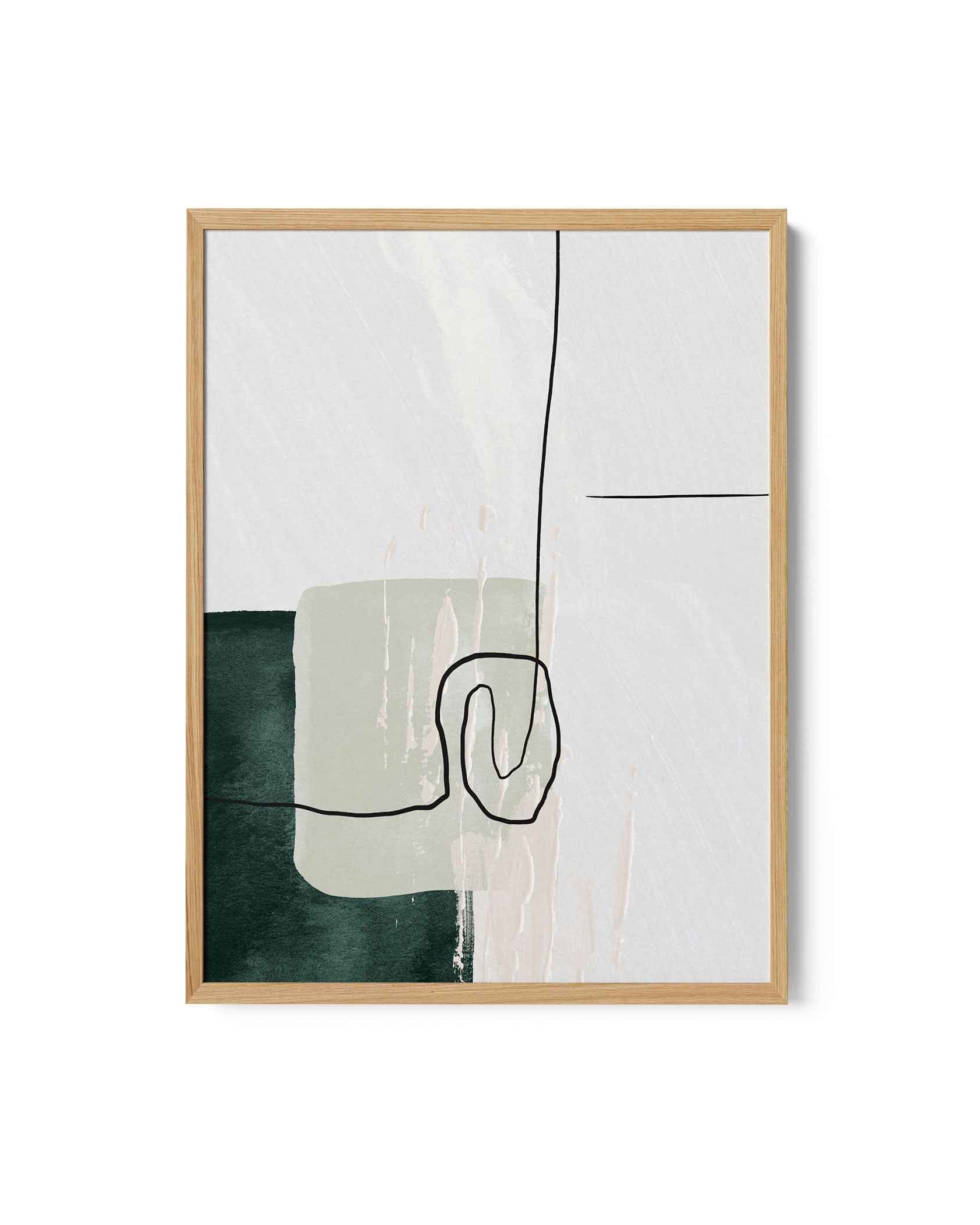 Abstract Shapes in Green-1