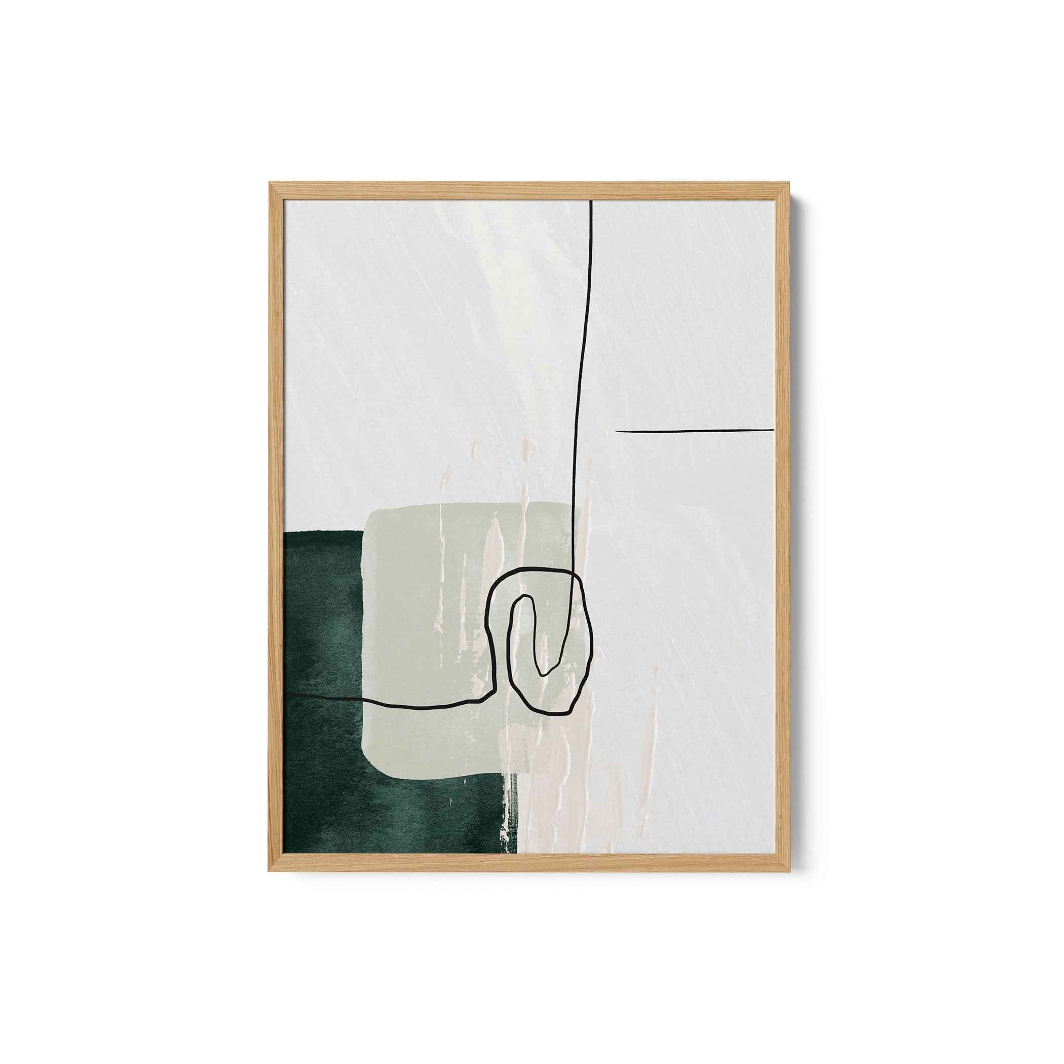 Abstract Shapes in Green-1