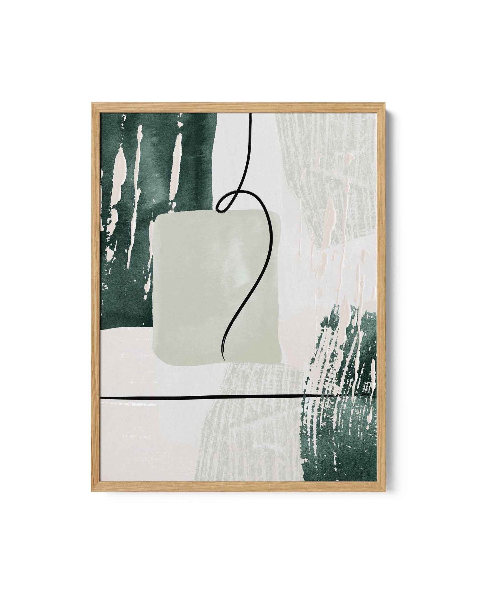 Abstract Shapes in Green-3
