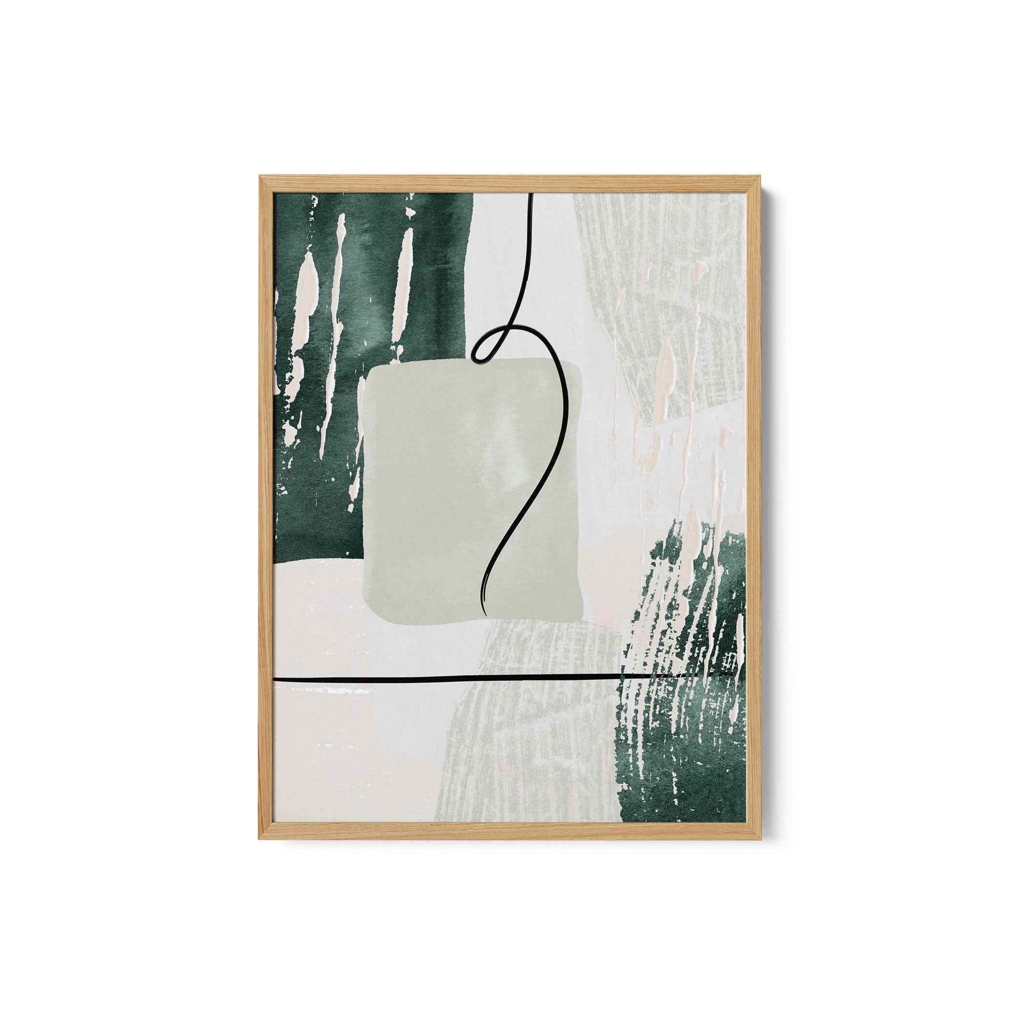 Abstract Shapes in Green-3