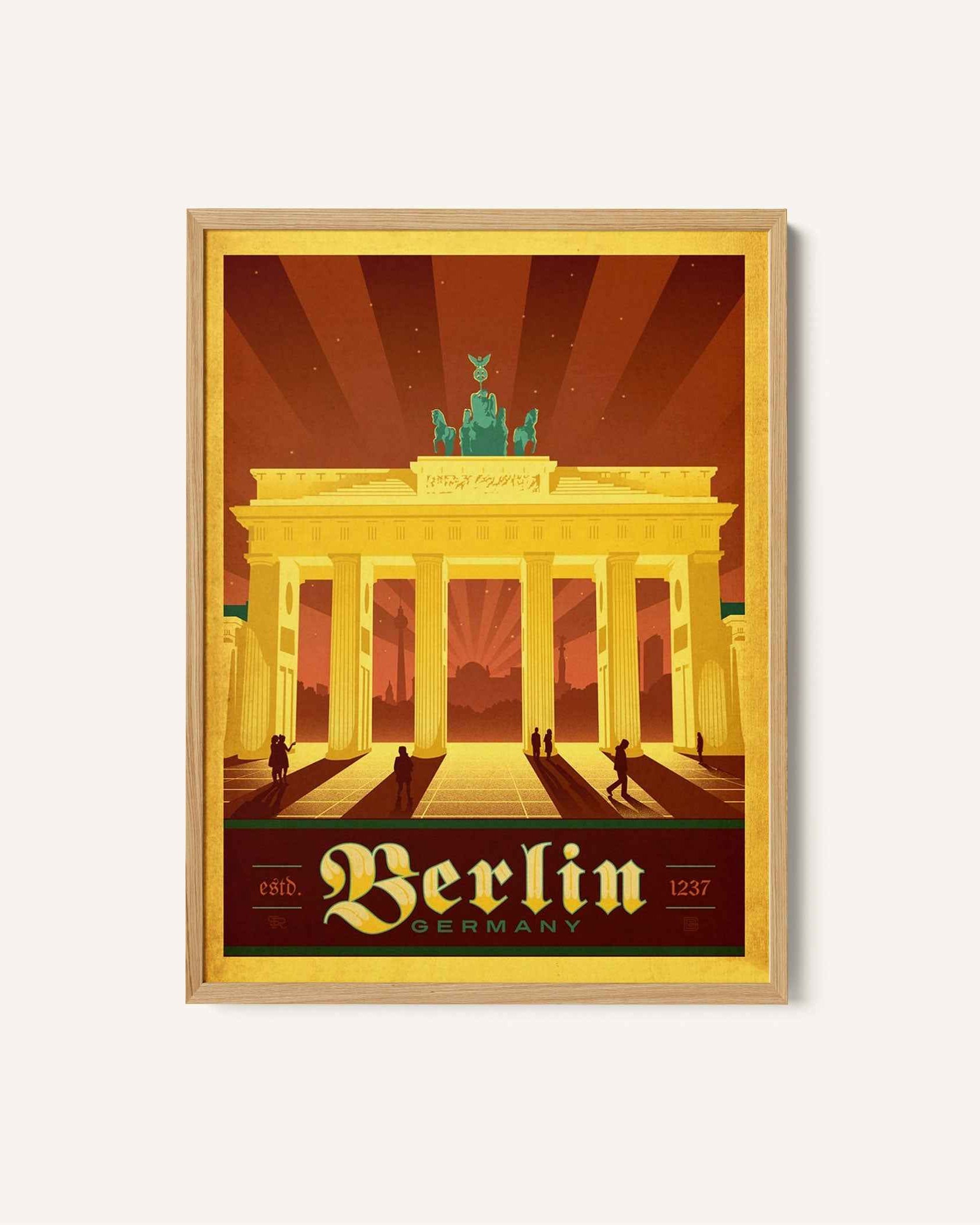 Berlin Travel Poster Print