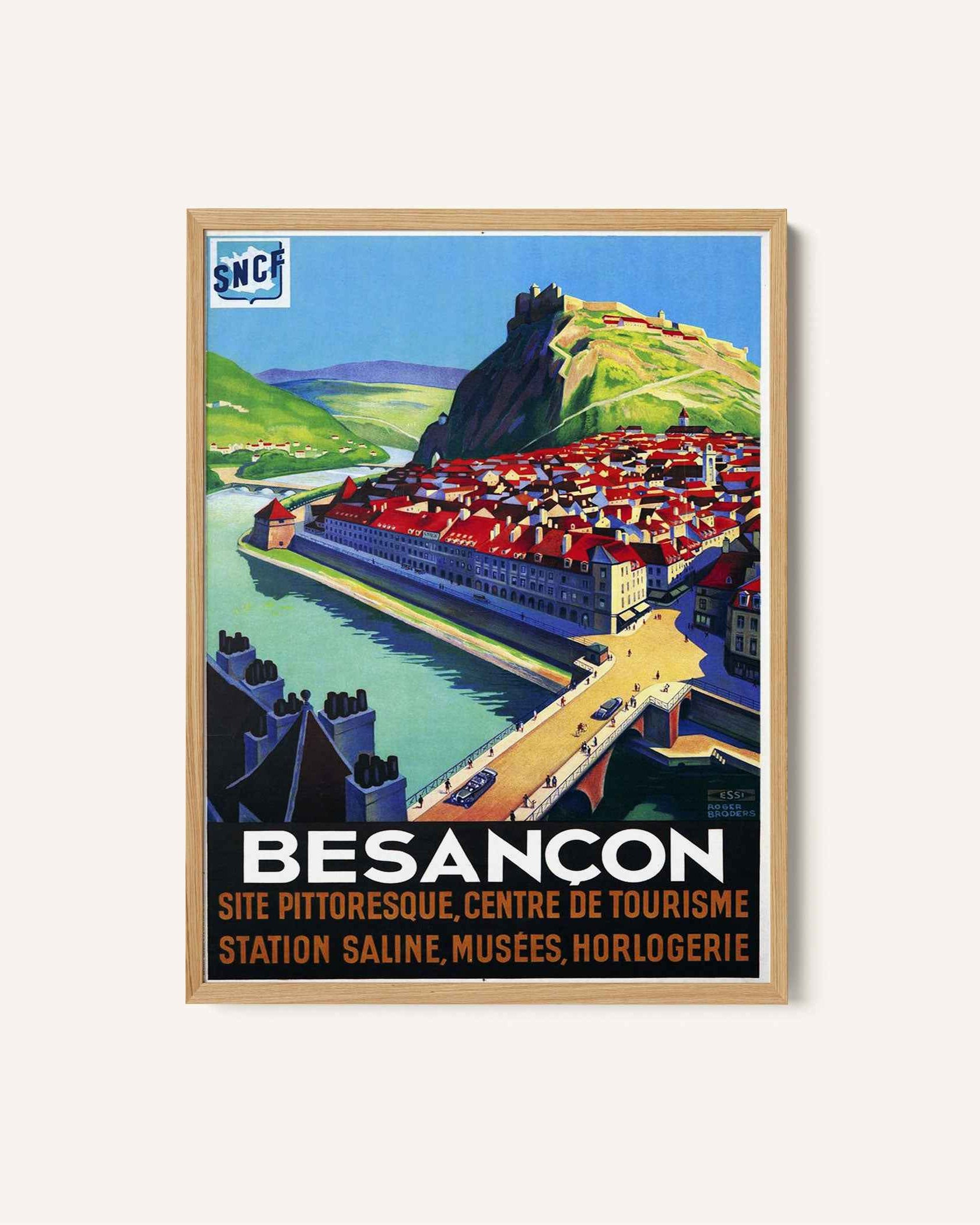 Besancon Travel Poster Print