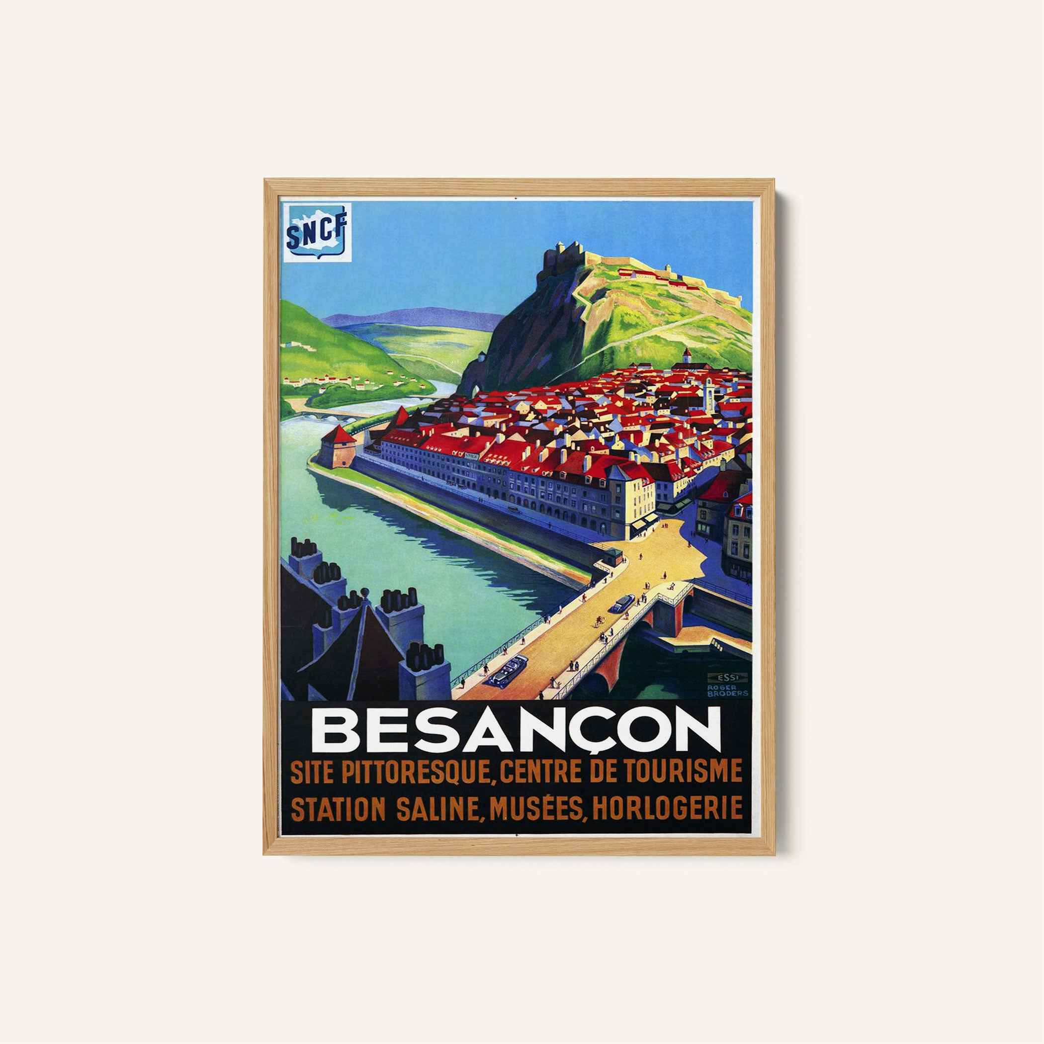 Besancon Travel Poster Print