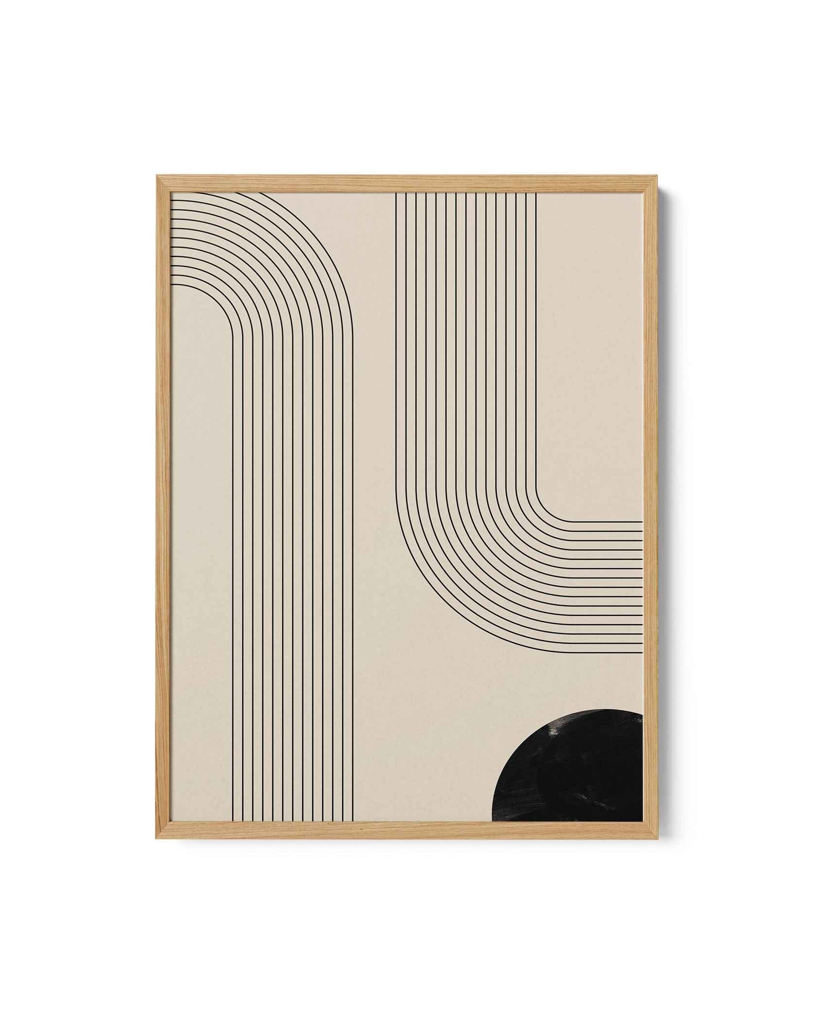 Black Minimal Line Art