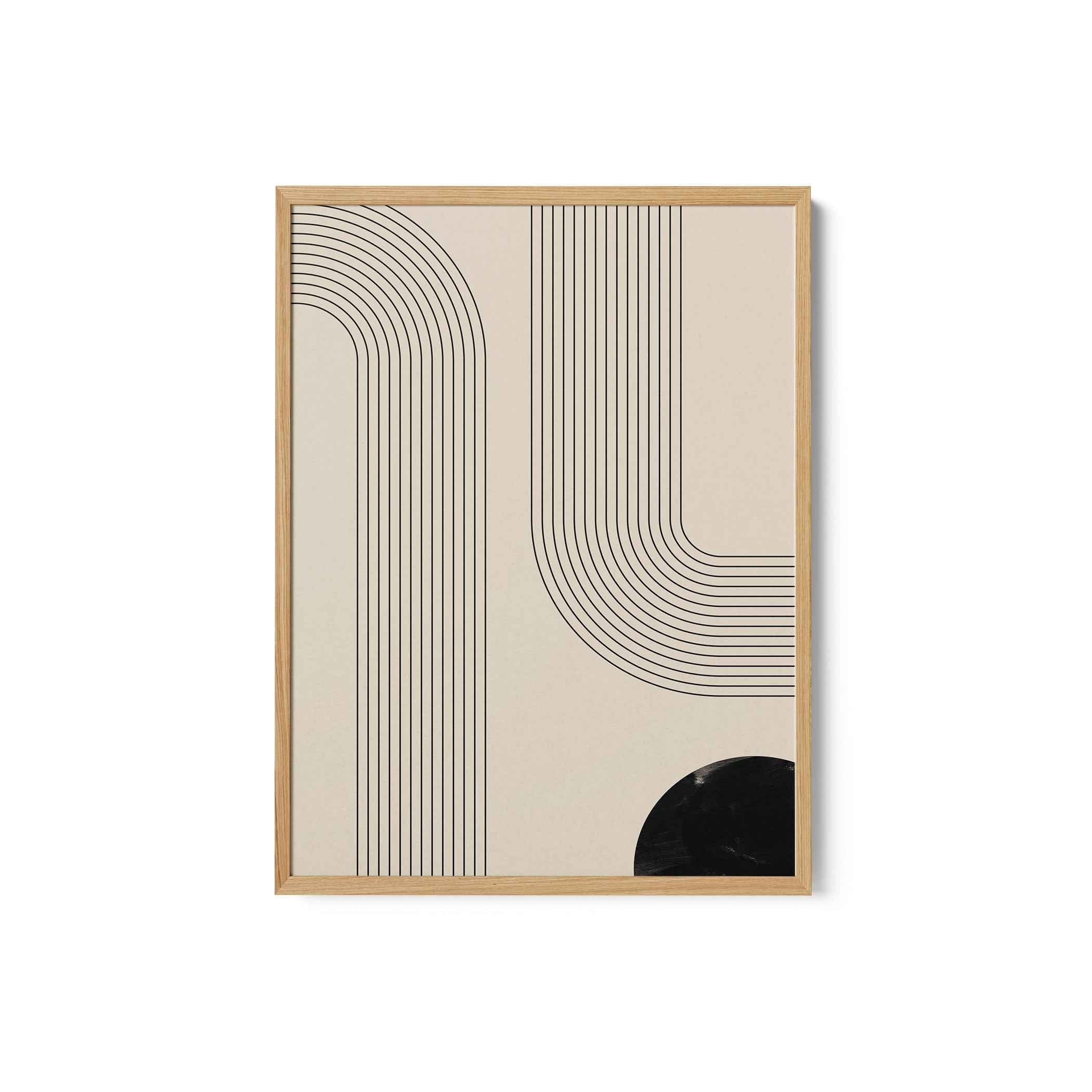 Black Minimal Line Art