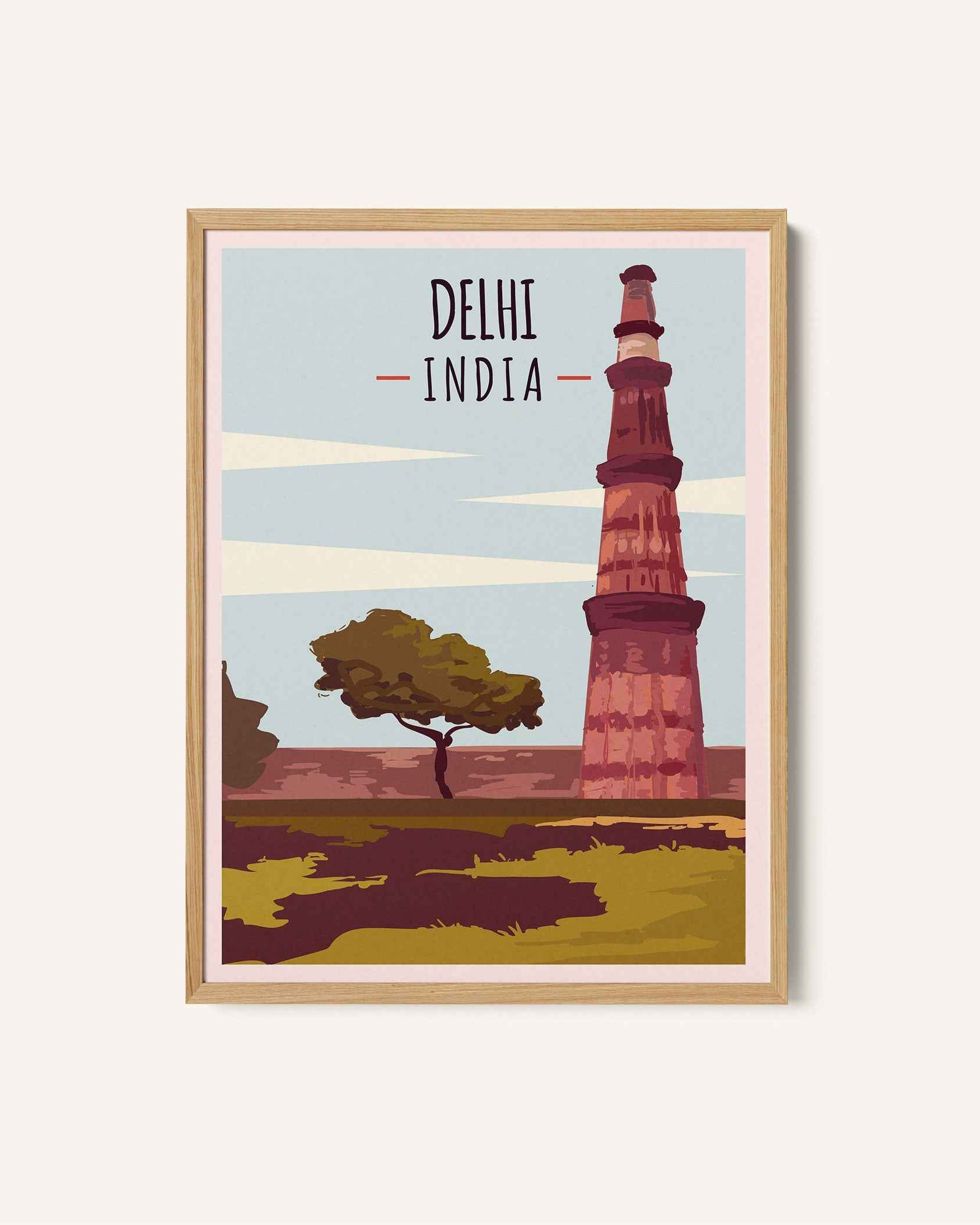 Delhi Travel Poster Print