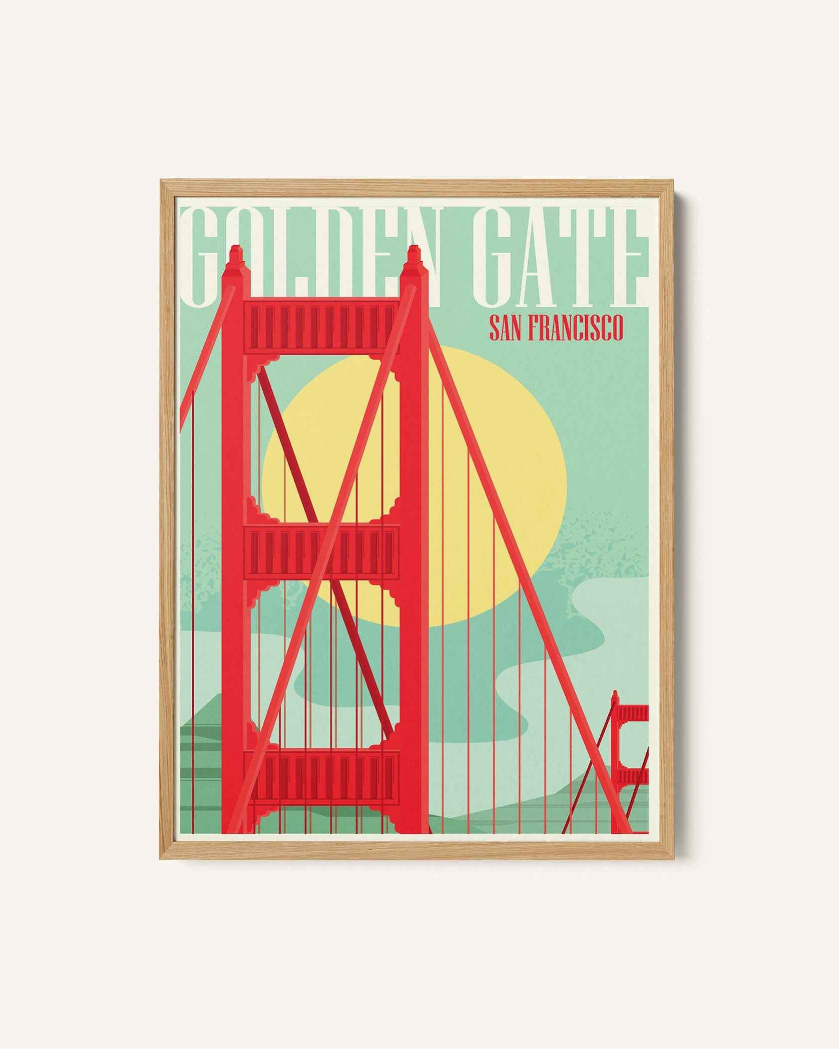 Golden Gate Poster Travel Poster Print