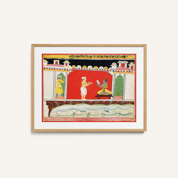A Brahmin Gives Krishna the Message