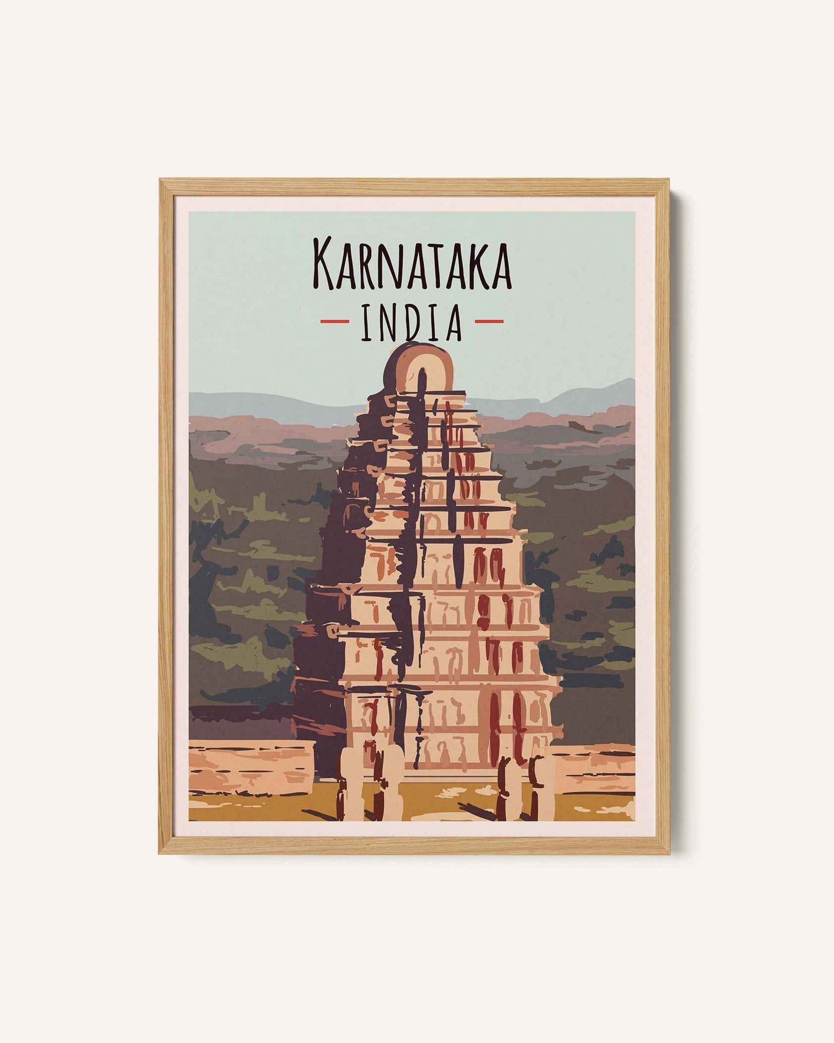 Karnataka Travel Poster Print