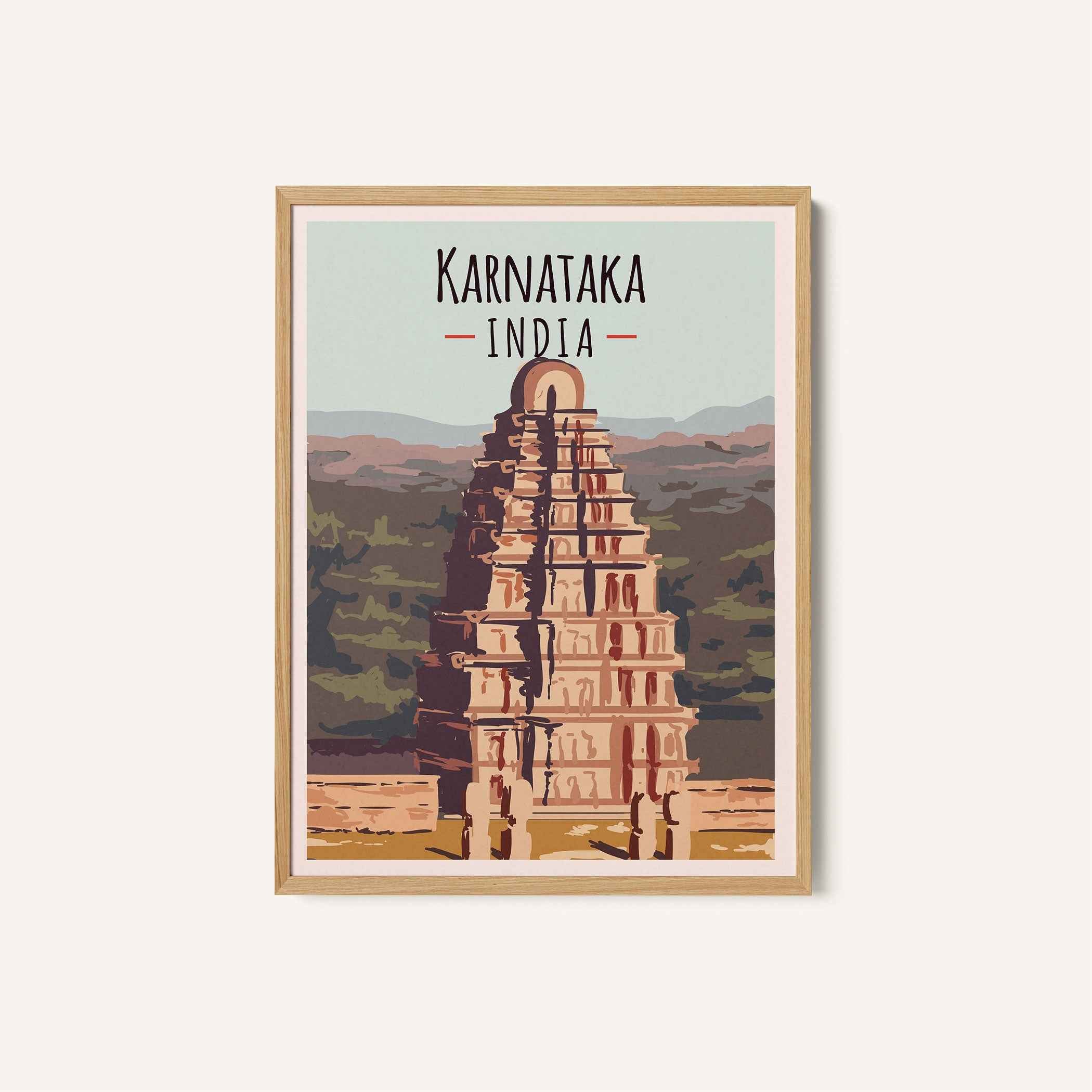 Karnataka Travel Poster Print