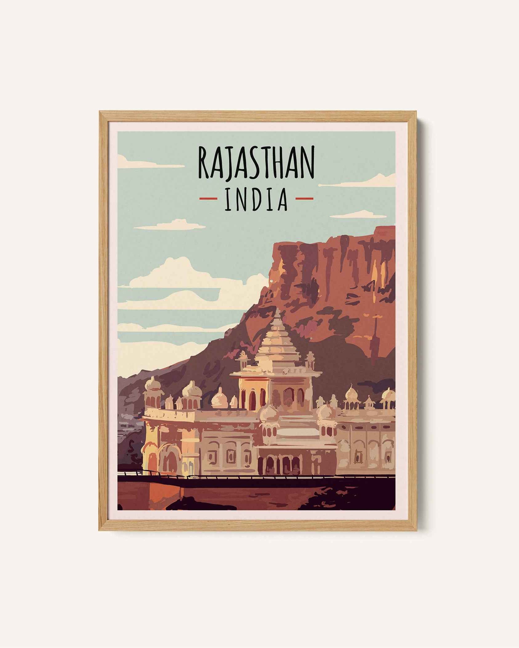 Rajasthan Travel Poster Print
