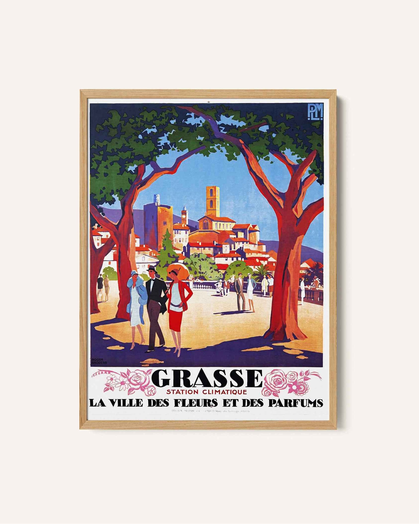 Grasse Floral Escape Travel Poster Print