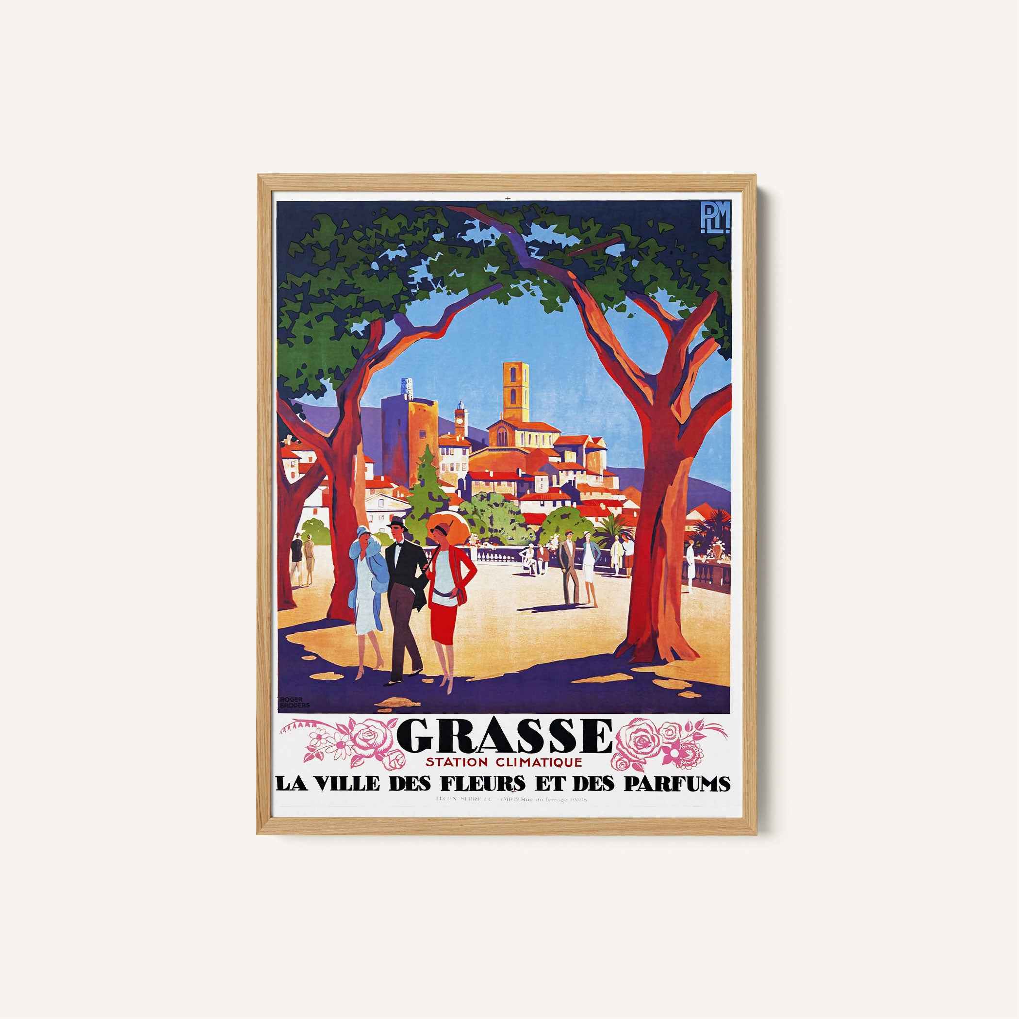 Grasse Floral Escape Travel Poster Print