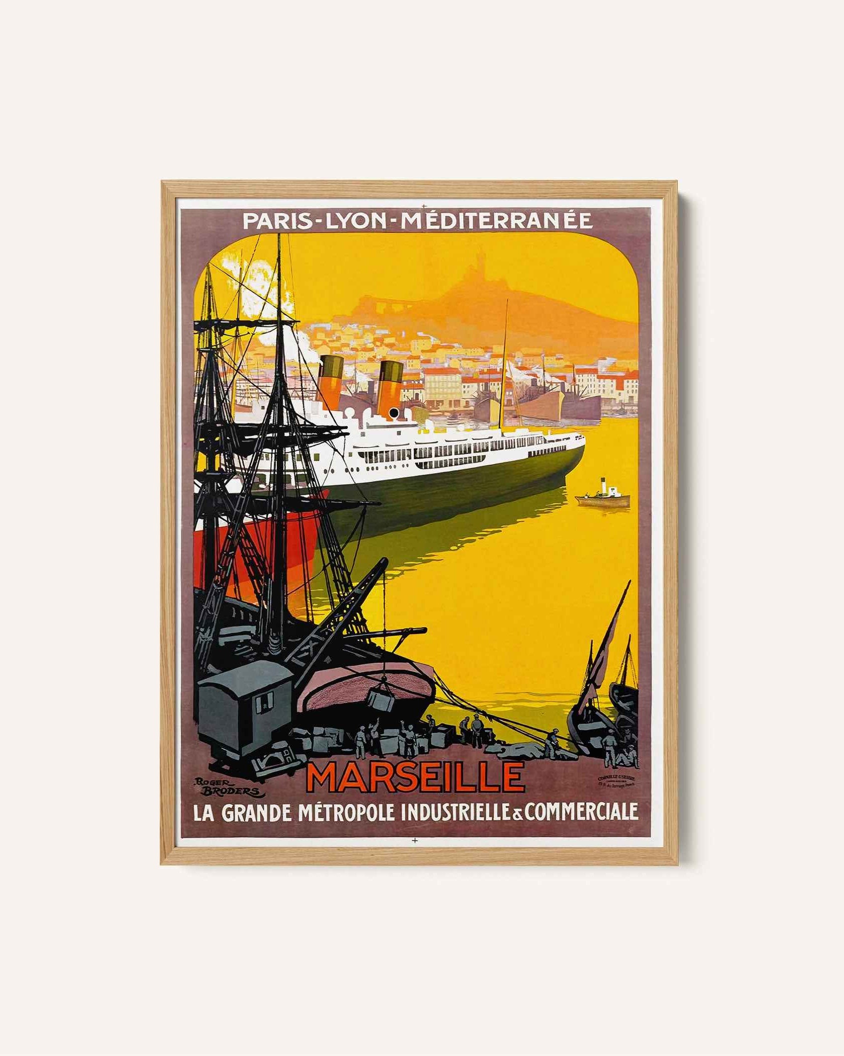 Port of Marseille Travel Poster Print