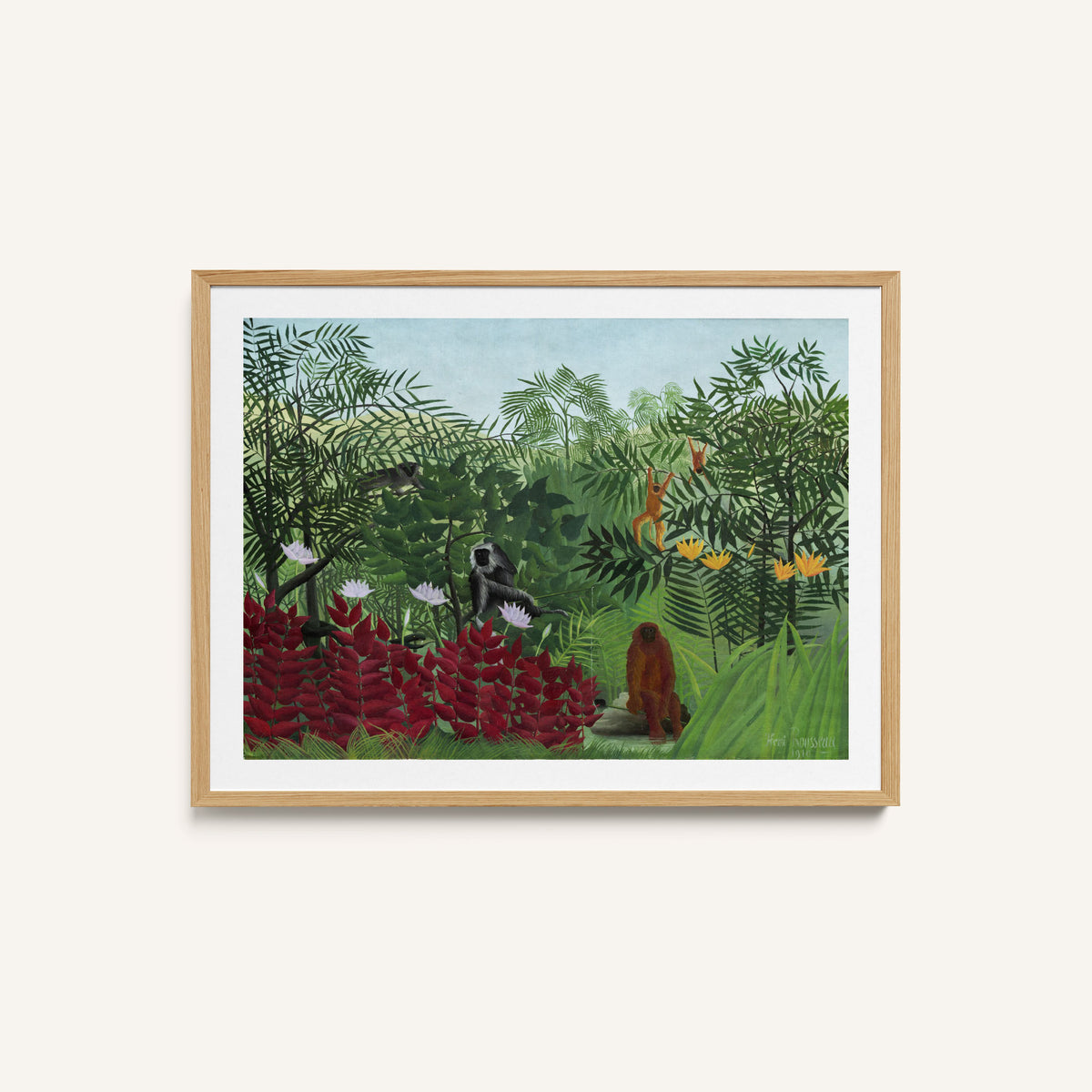 Tropical Forest with Monkeys, 1910
