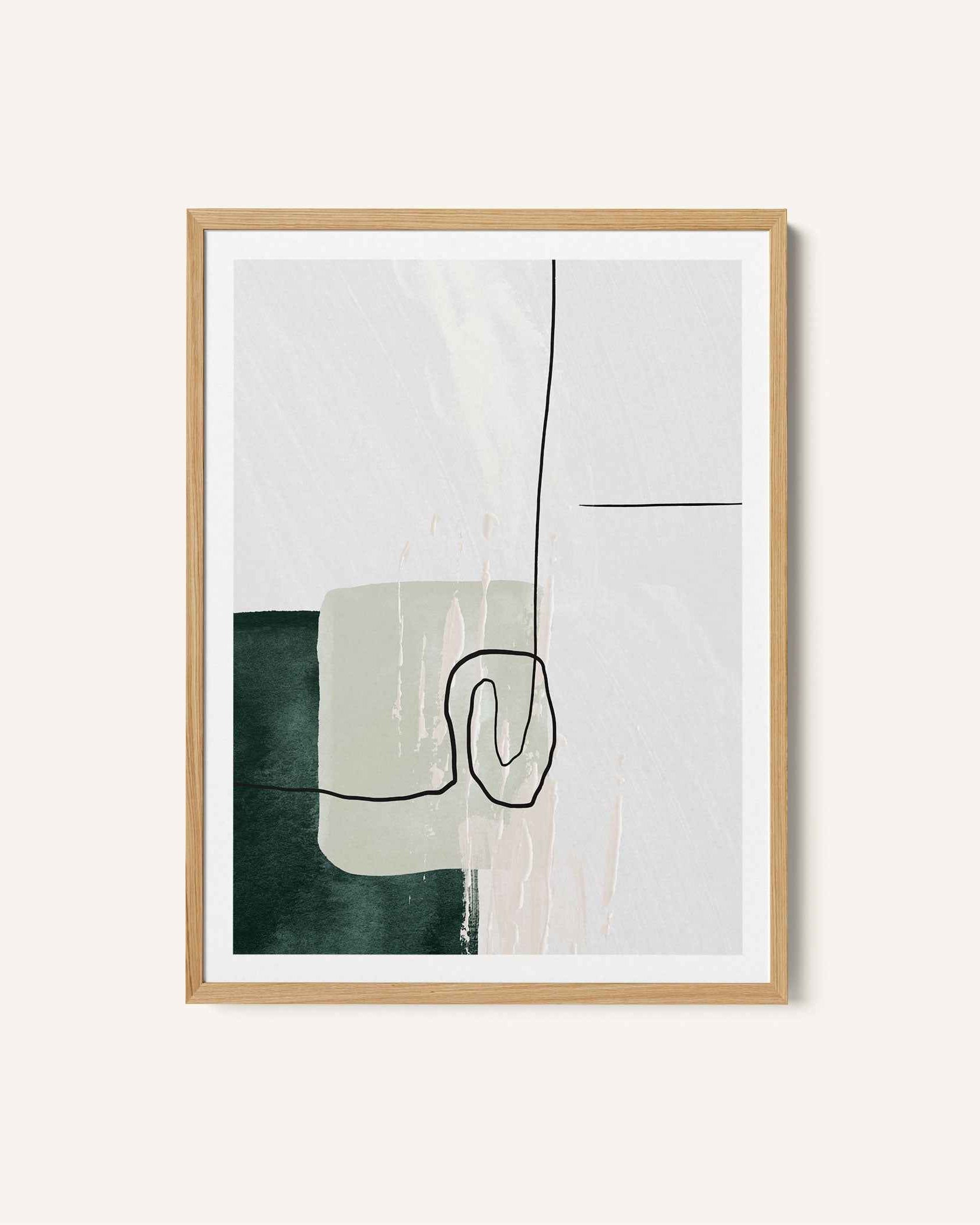 Abstract Shapes in Green-1