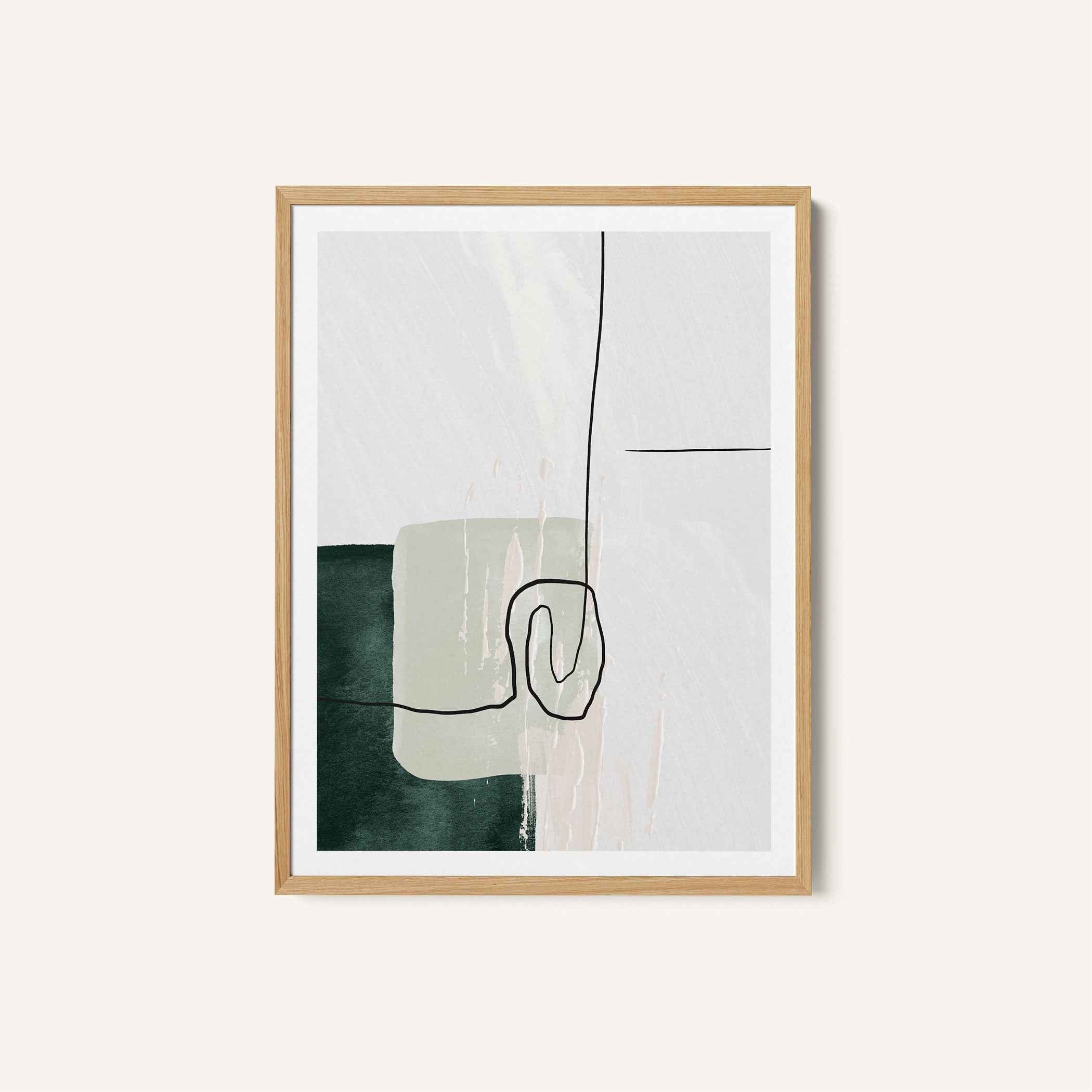 Abstract Shapes in Green-1