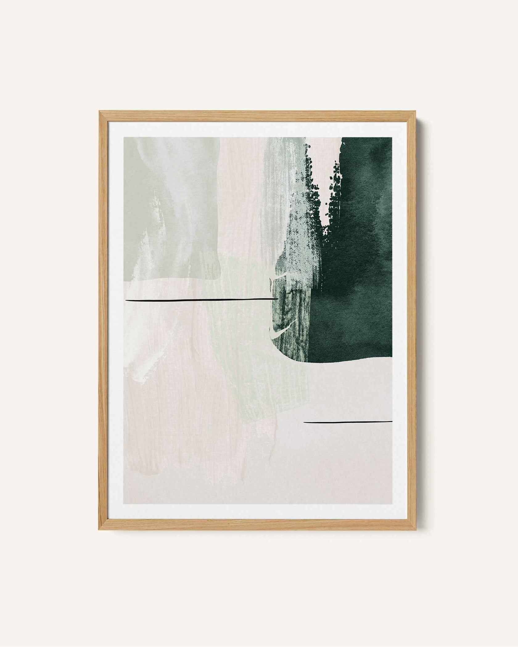 Abstract Shapes in Green-2