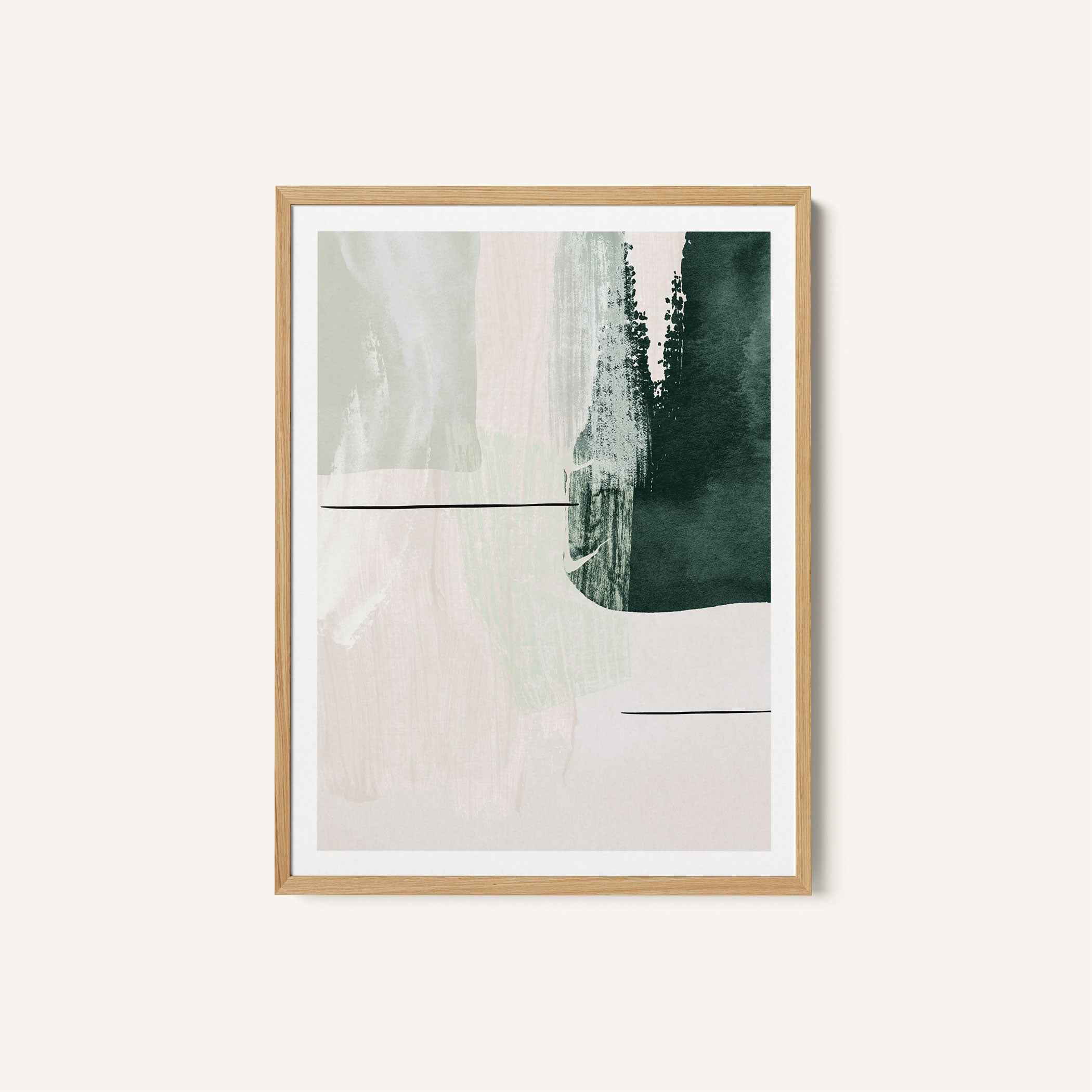 Abstract Shapes in Green-2