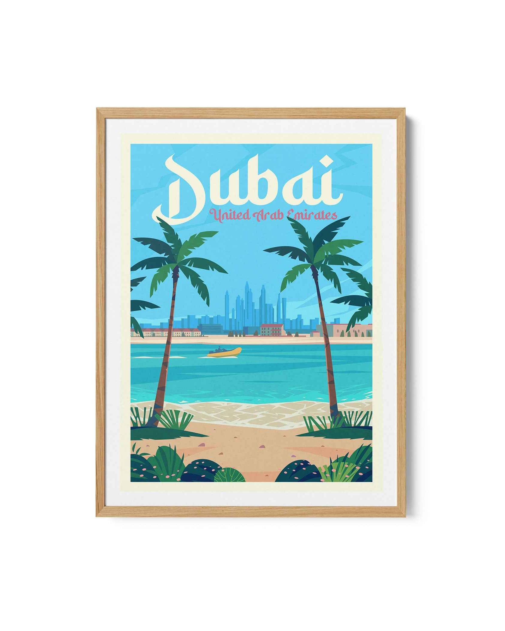 Dubai Travel Poster Print