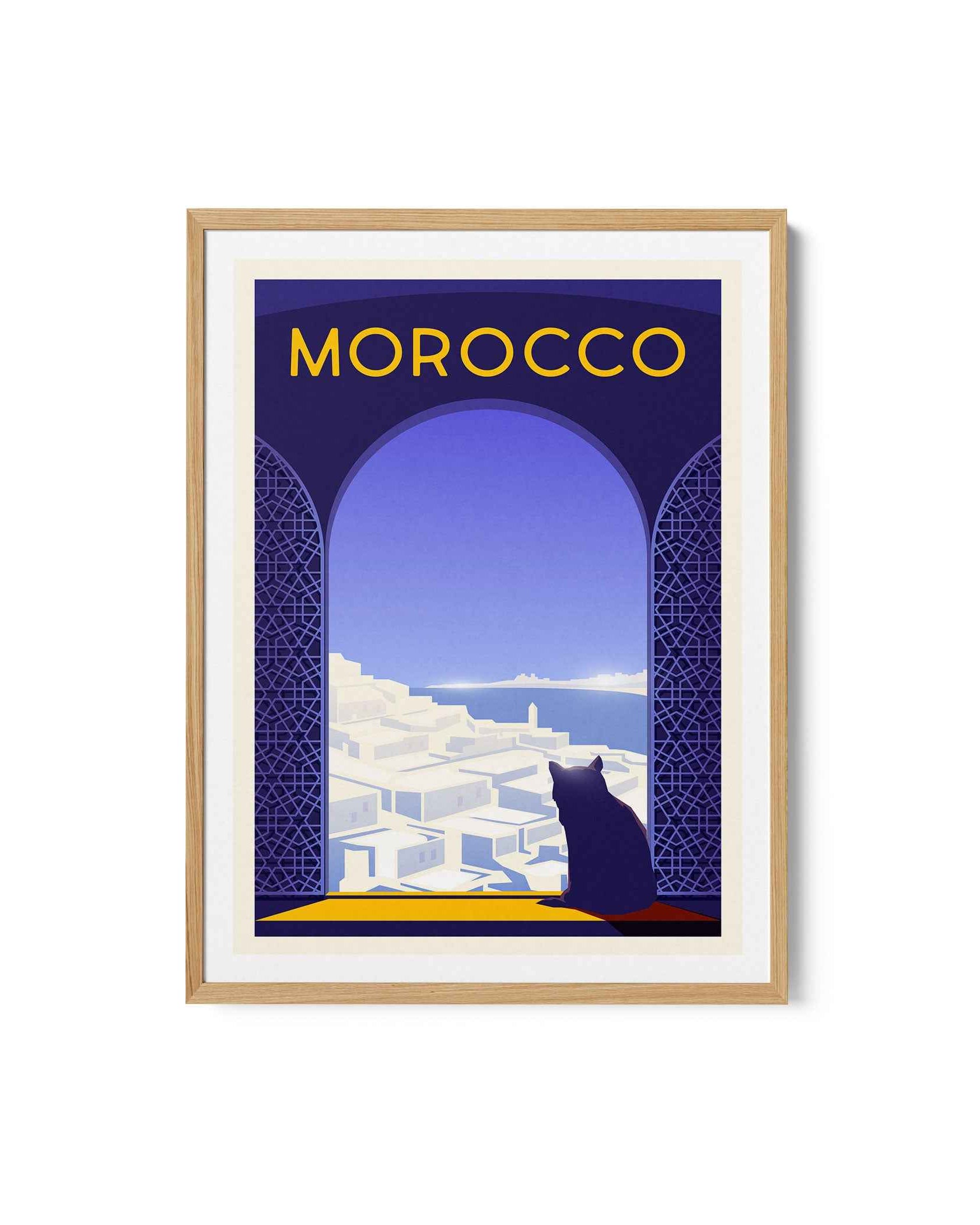 Morocco Travel Poster Print