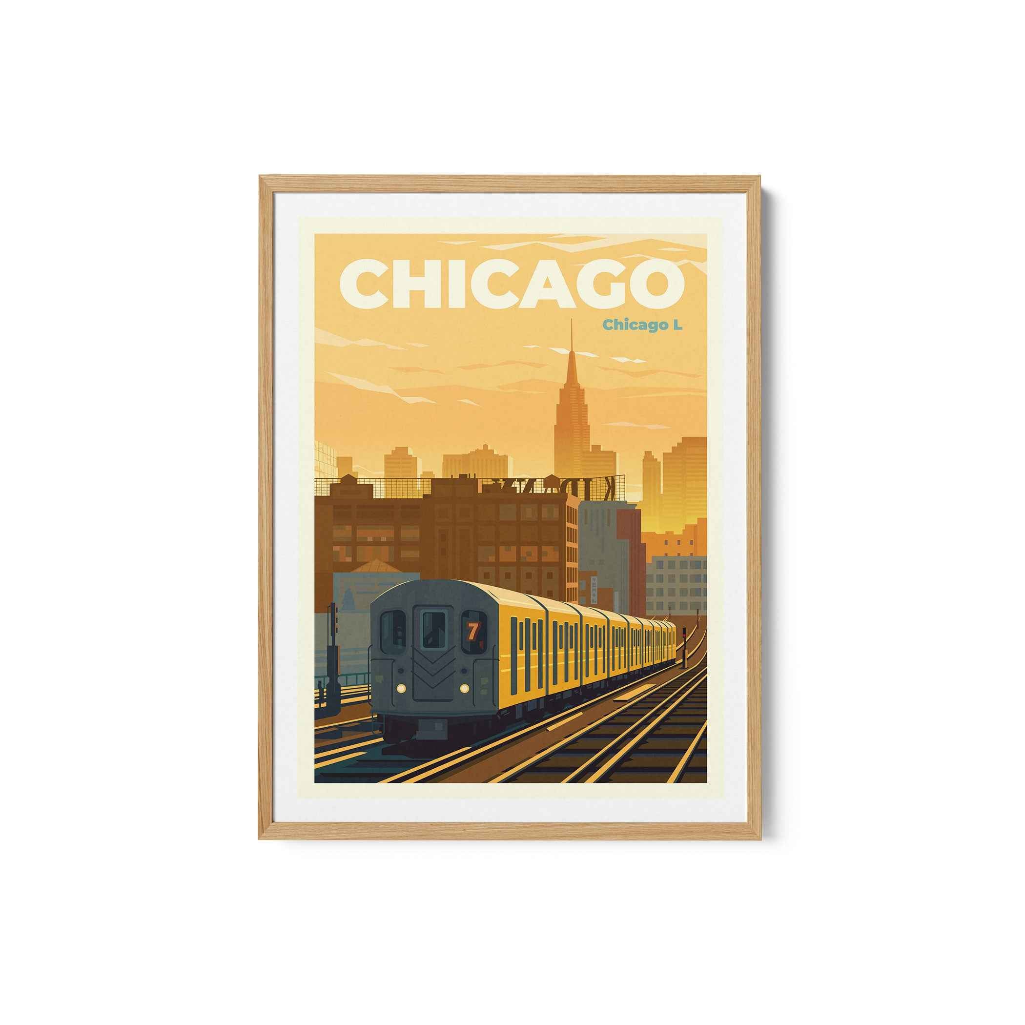 Chicago Travel Poster Print