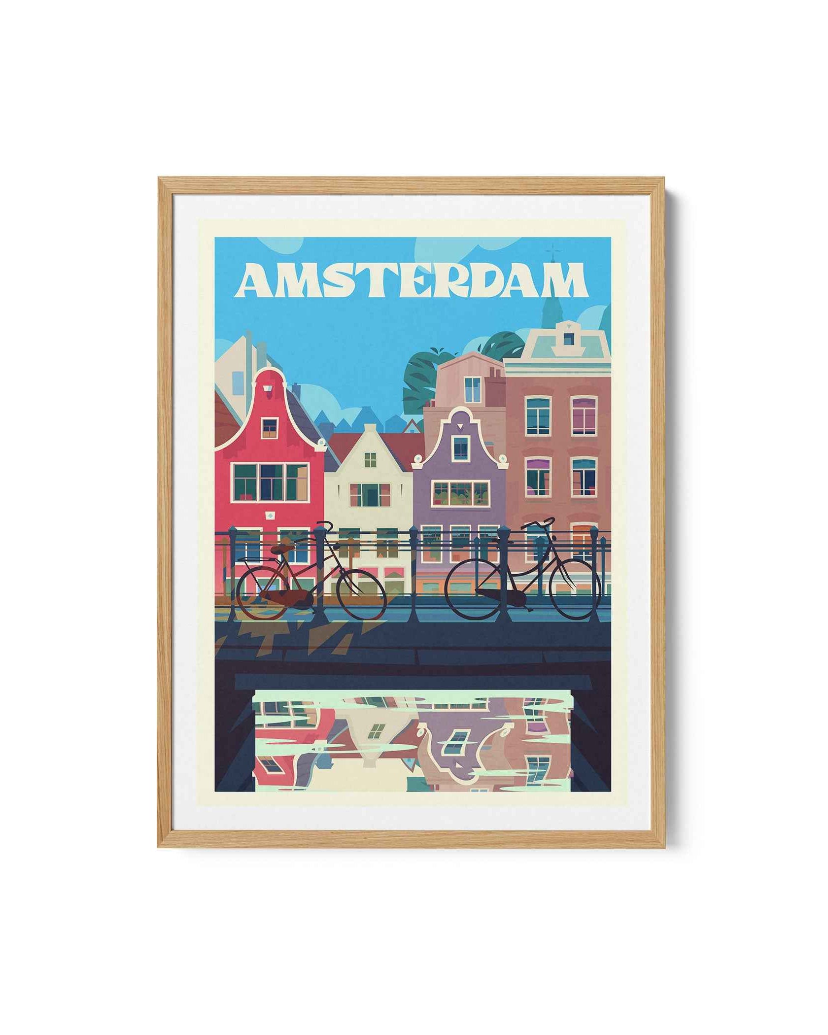Amsterdam Travel Poster Print