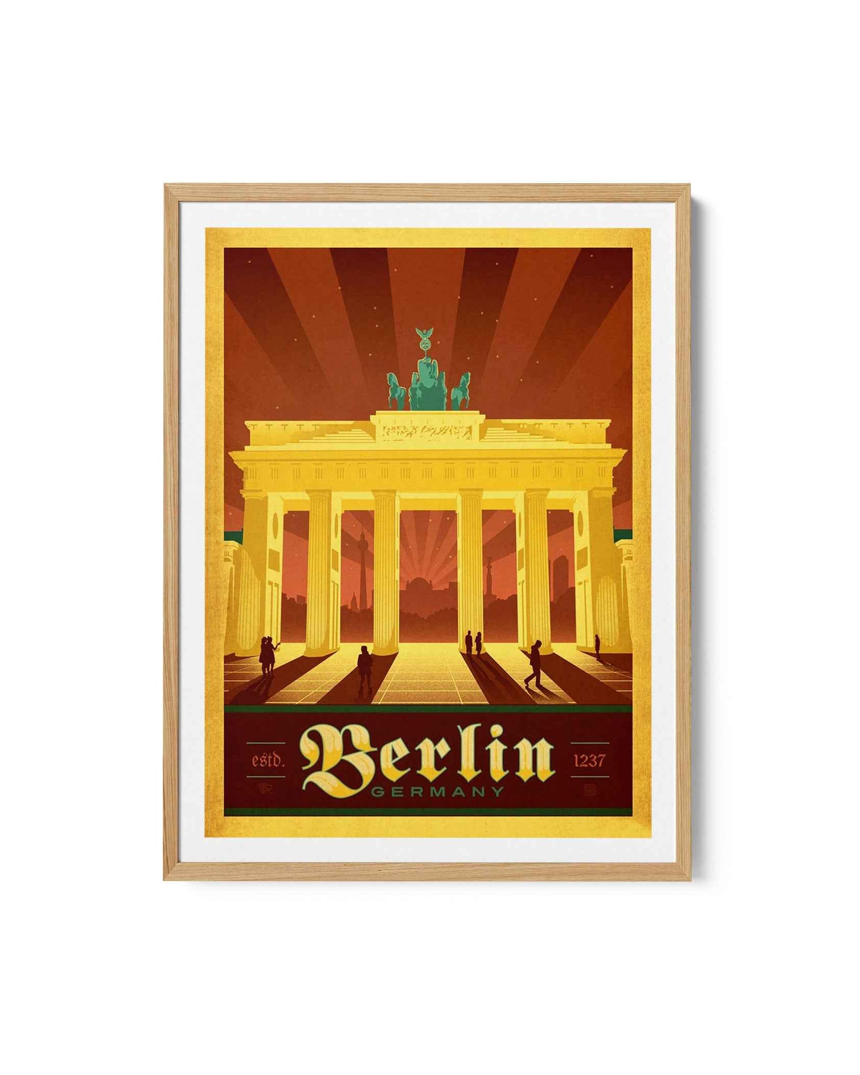 Berlin Travel Poster Print