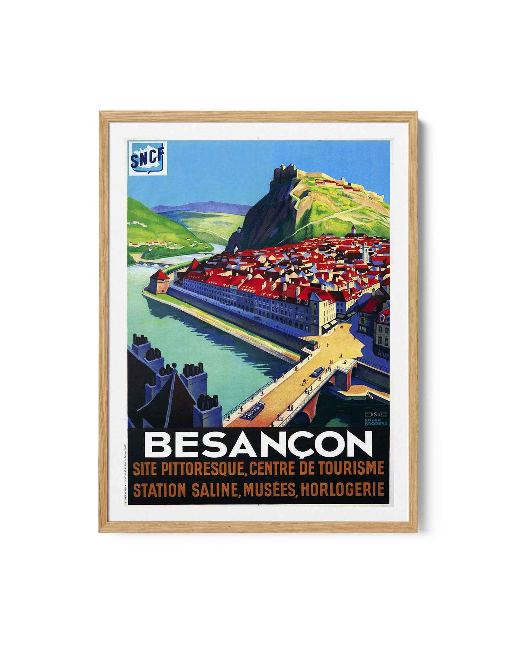 Besancon Travel Poster Print