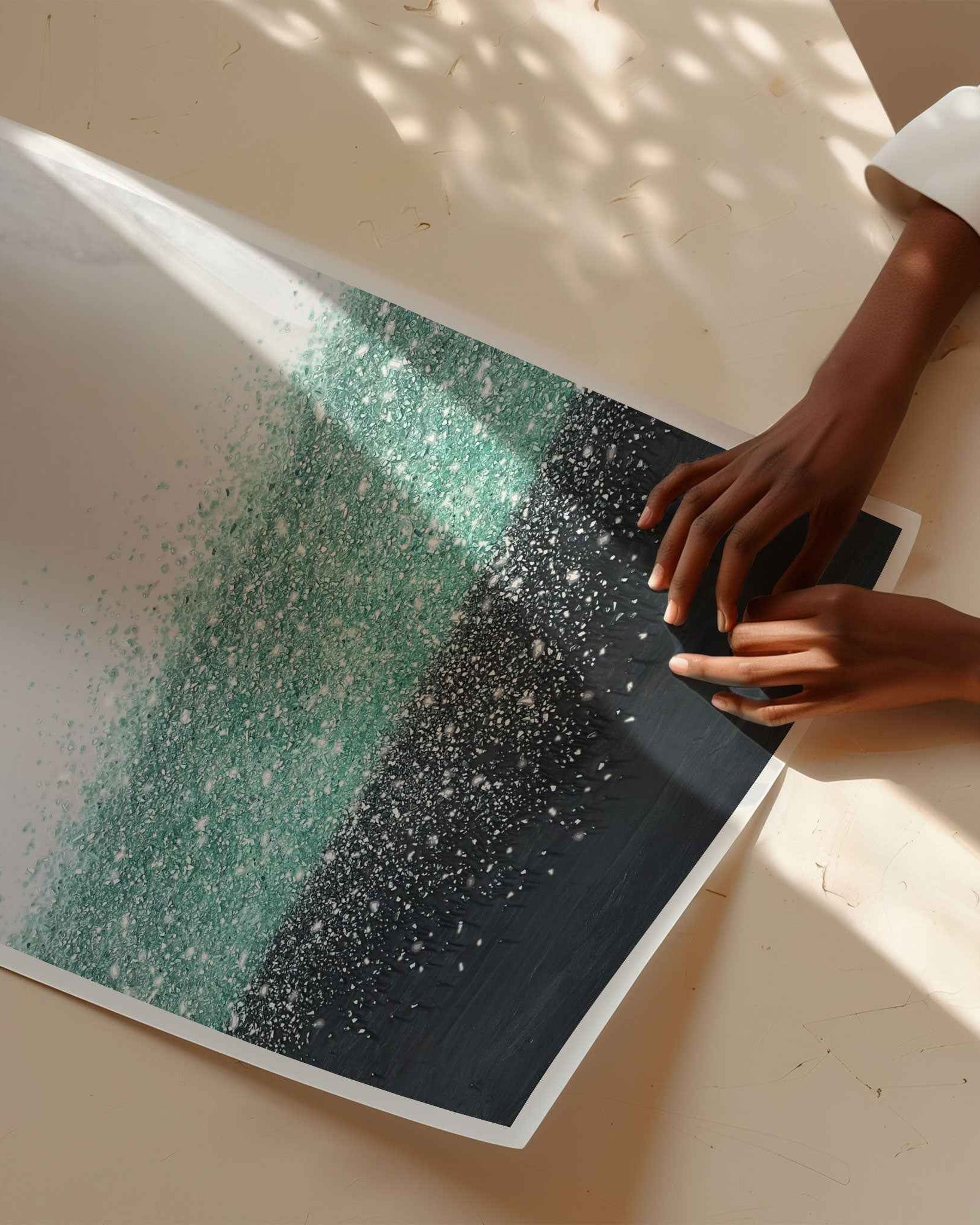 Crystal Rain Green