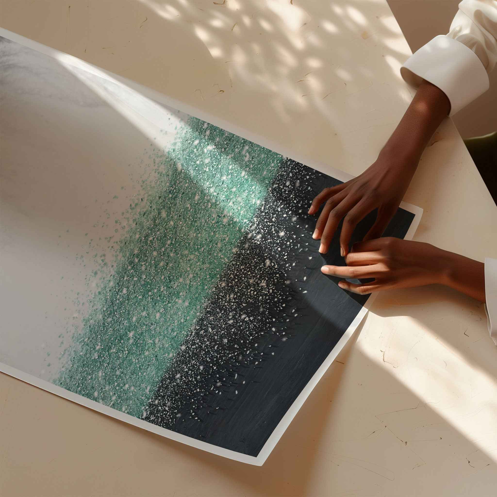 Crystal Rain Green