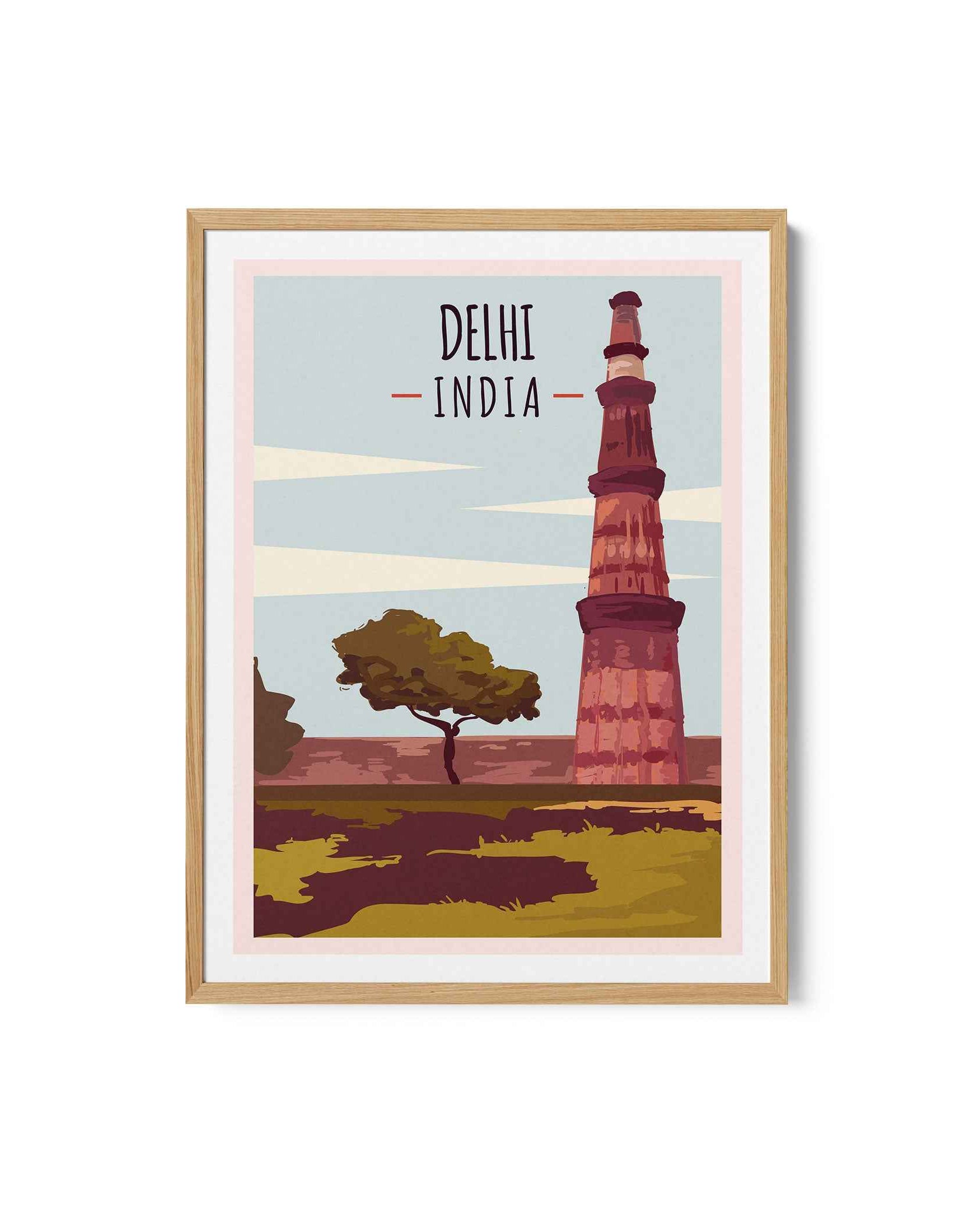 Delhi Travel Poster Print