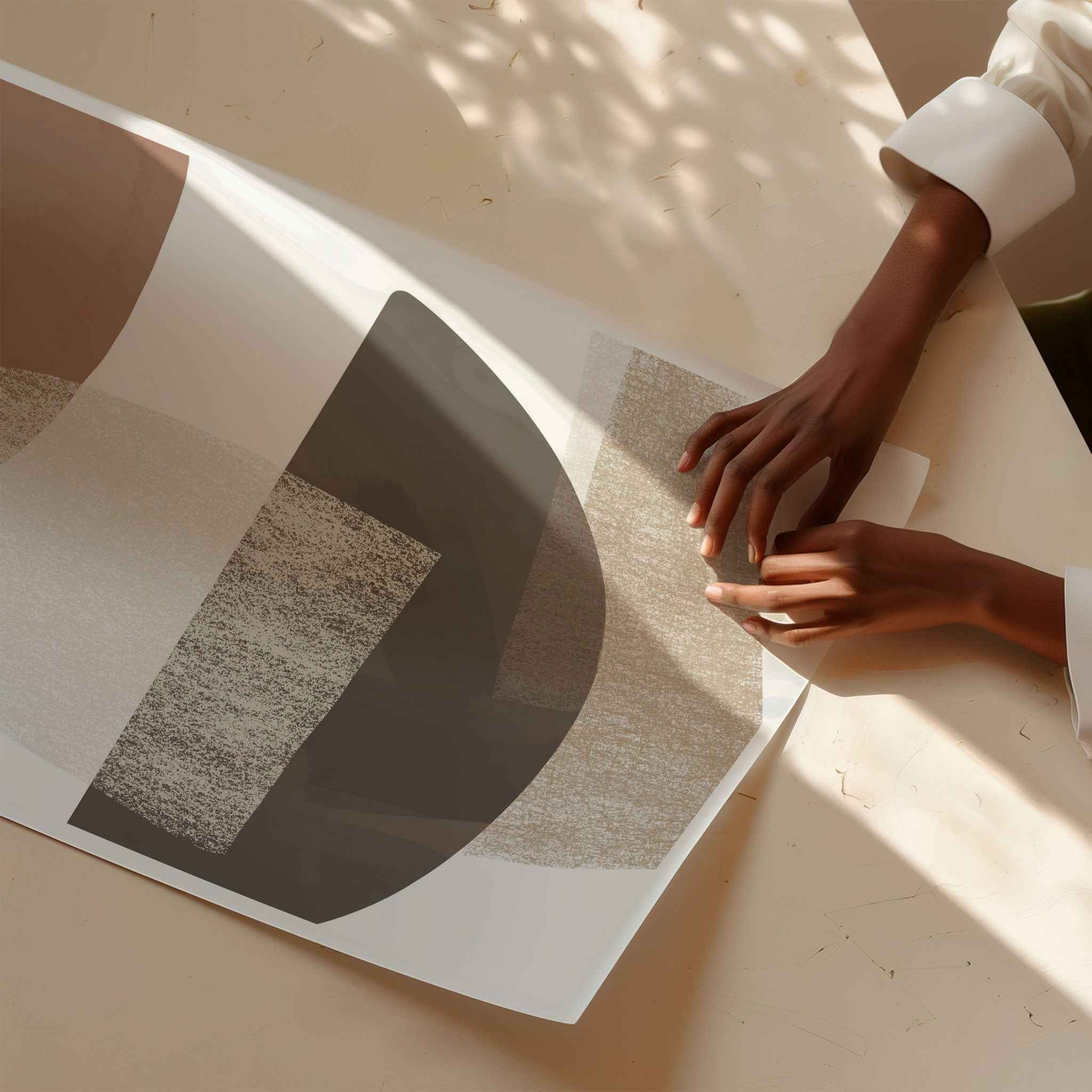 Earth Tone Geometric Art