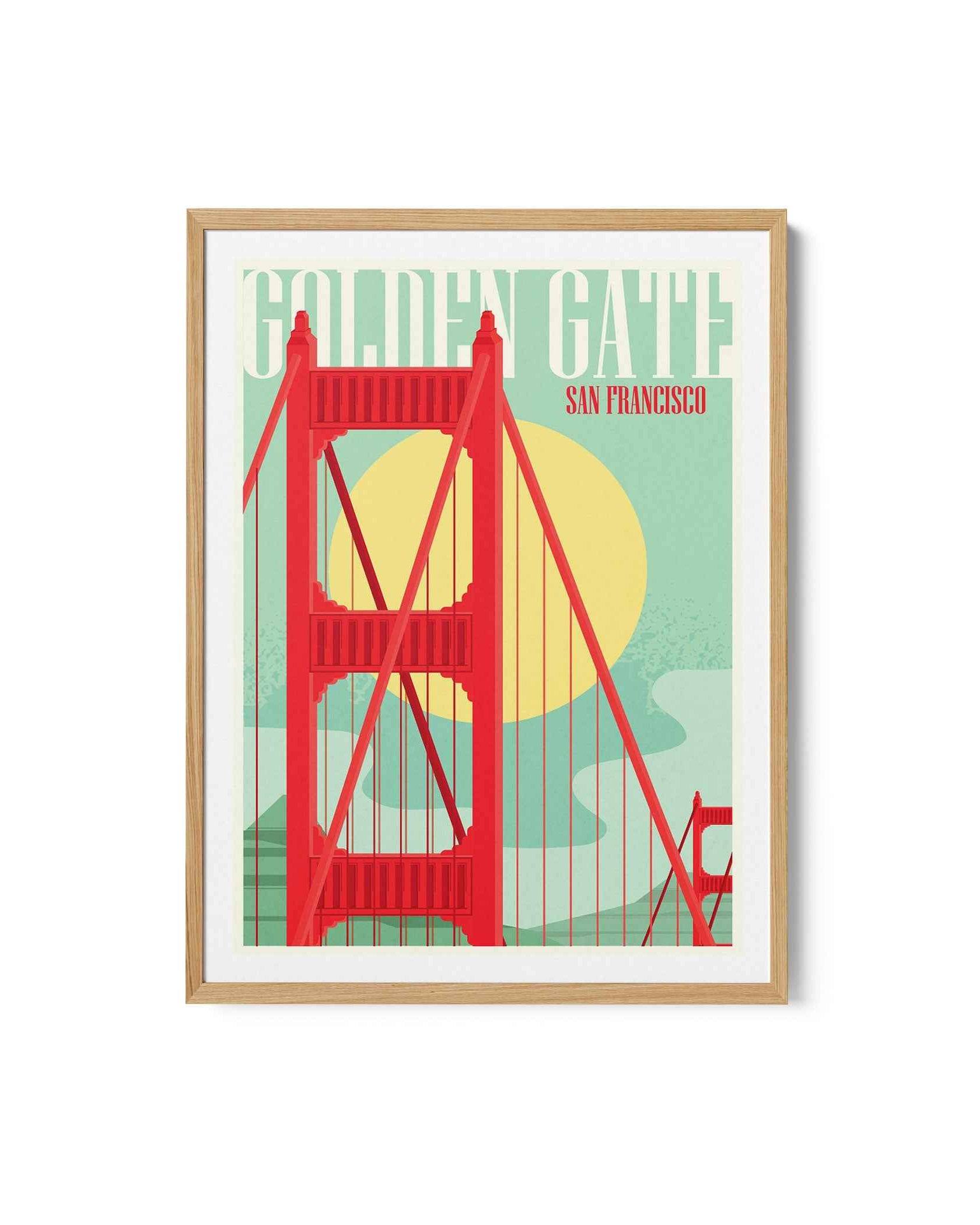 Golden Gate Poster Travel Poster Print