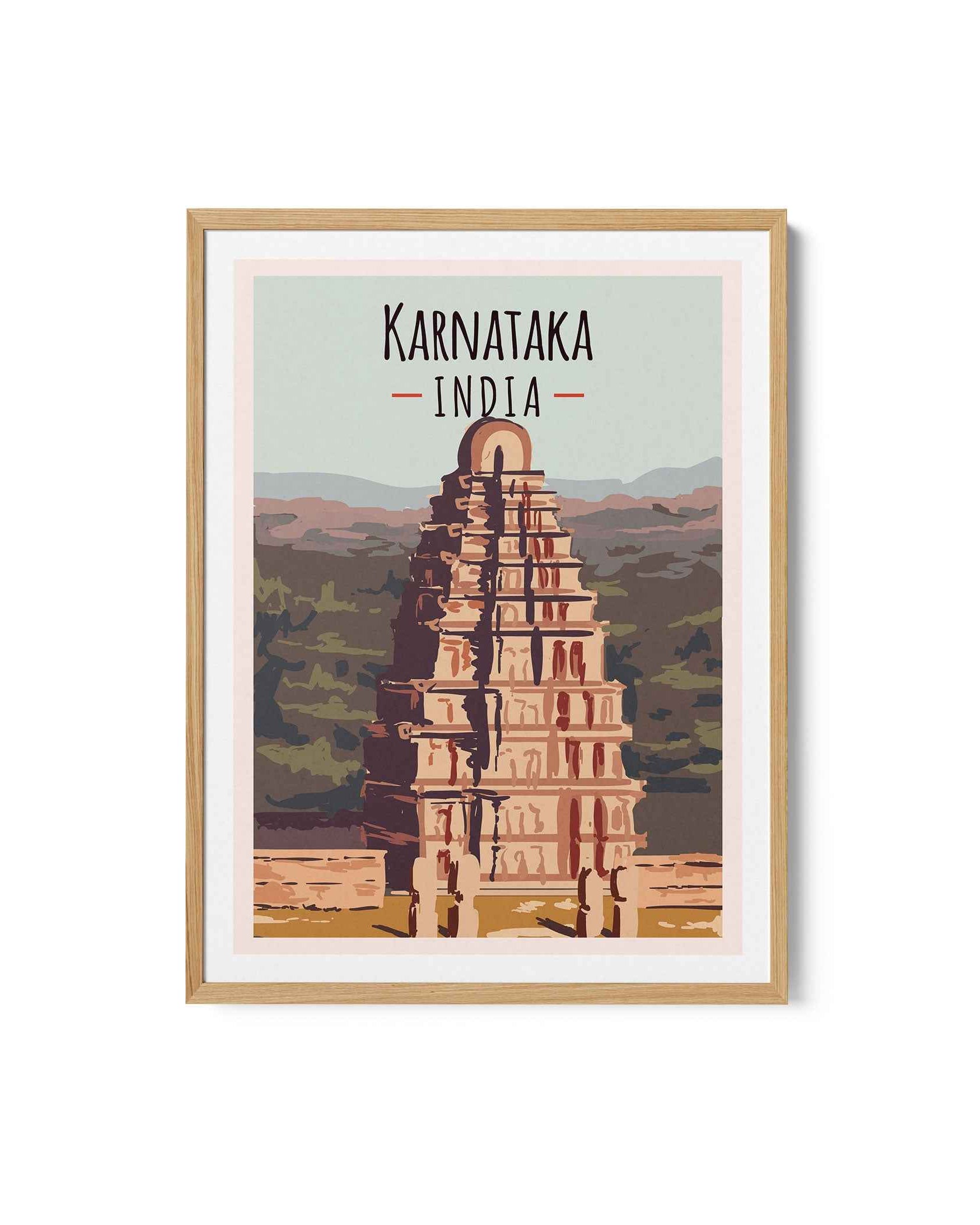 Karnataka Travel Poster Print