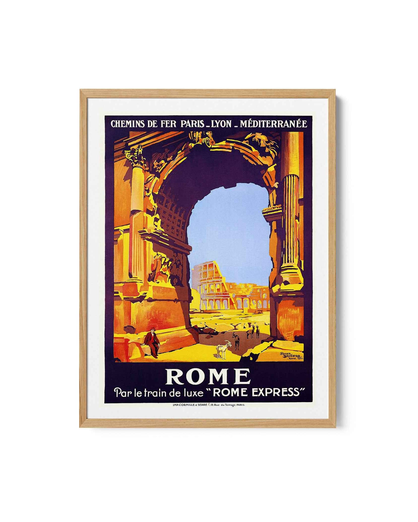 Rome Vintage Travel Poster Print
