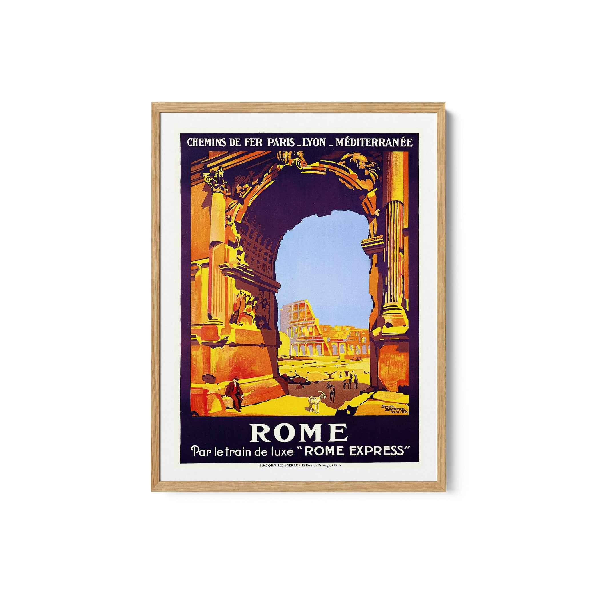 Rome Vintage Travel Poster Print