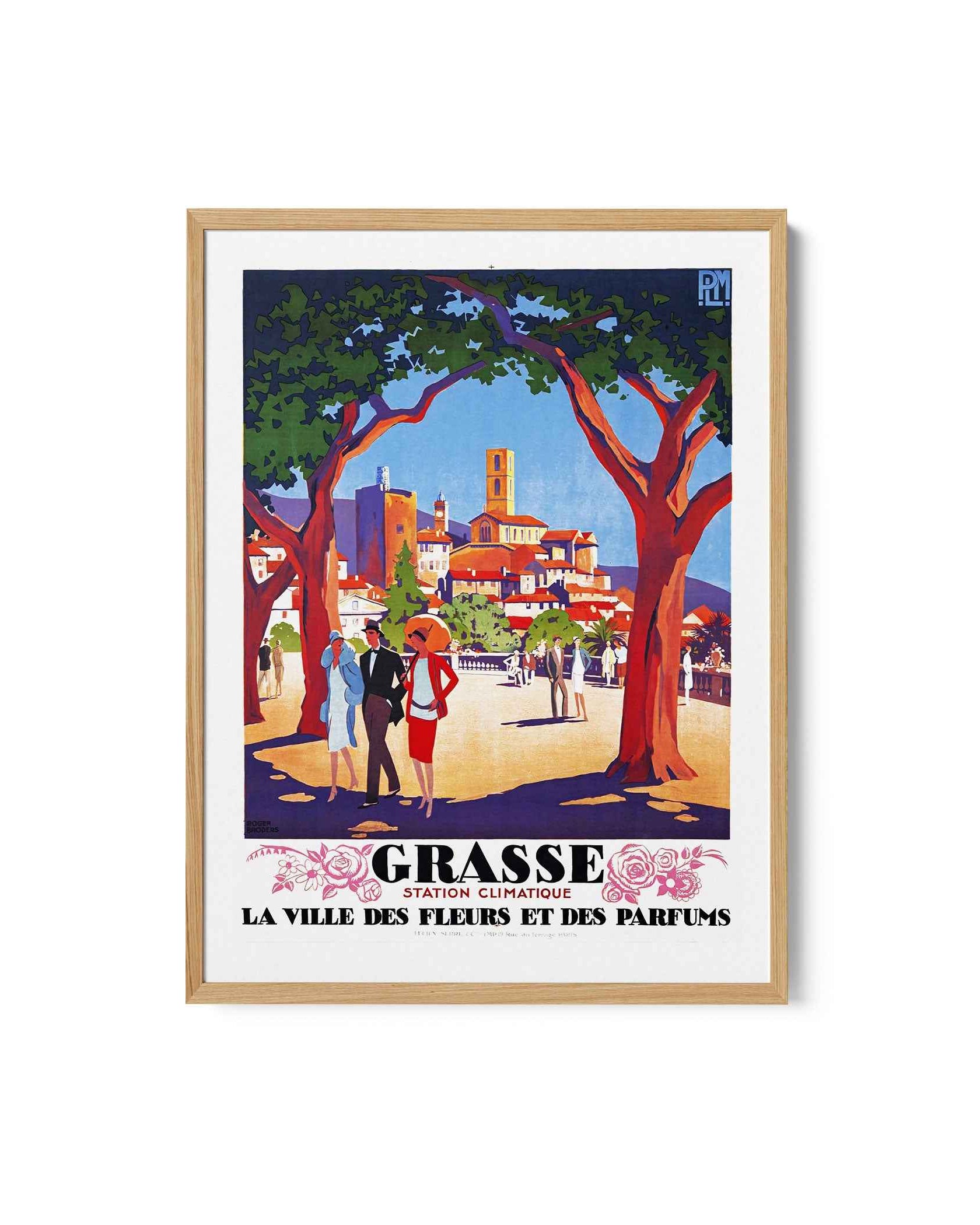 Grasse Floral Escape Travel Poster Print