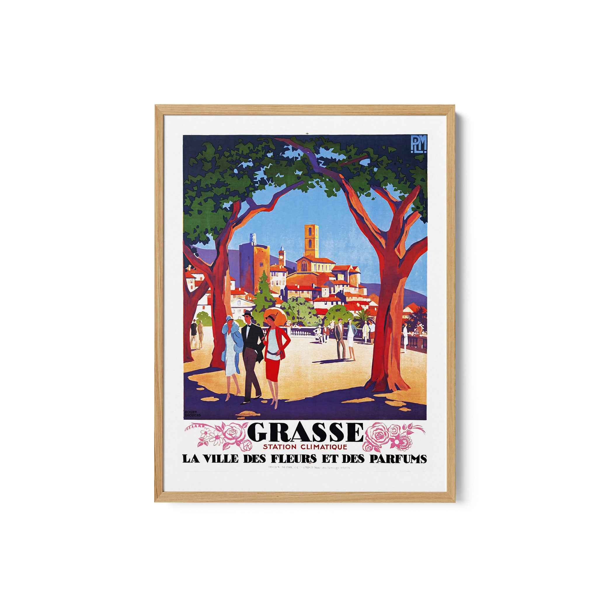 Grasse Floral Escape Travel Poster Print