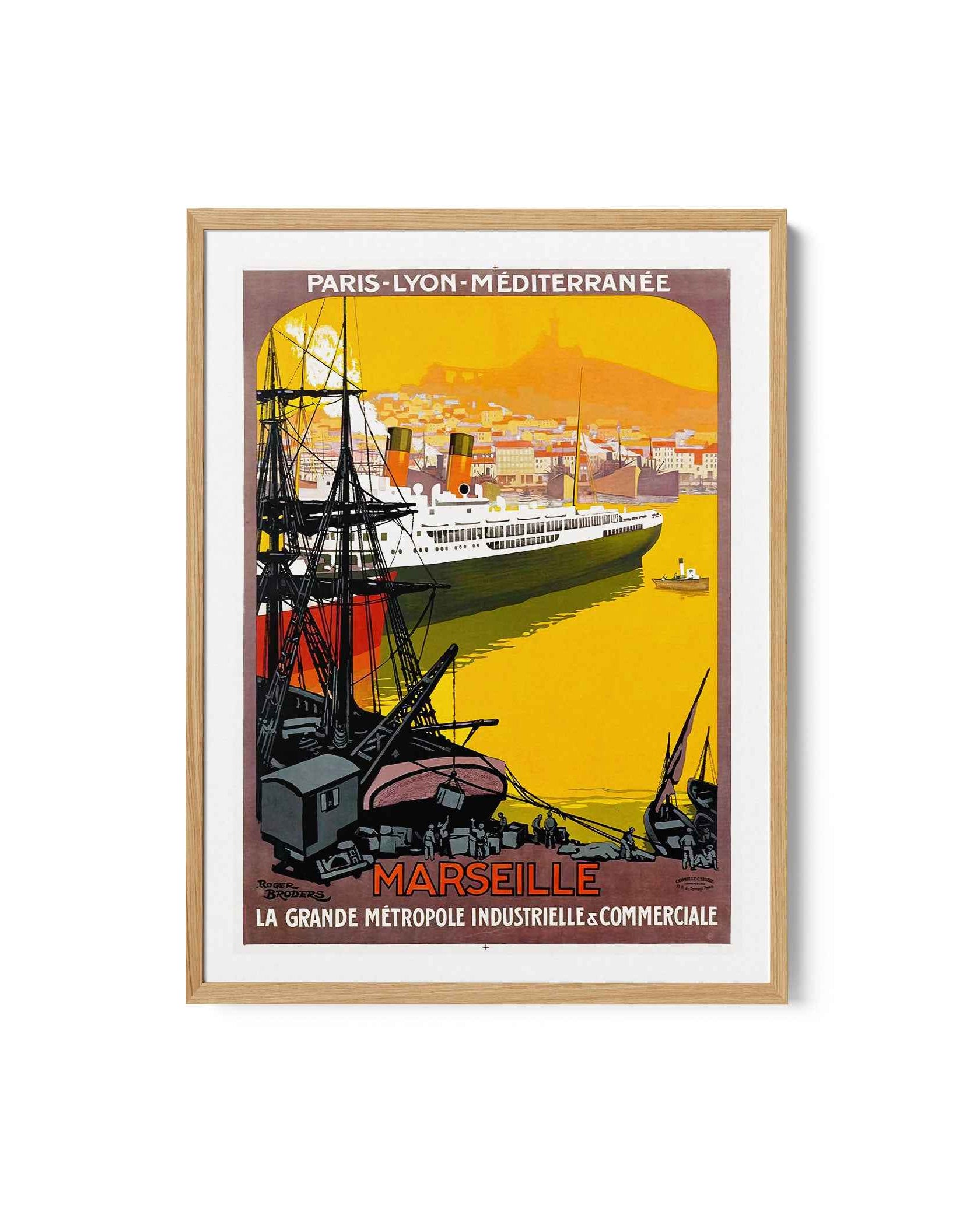 Port of Marseille Travel Poster Print