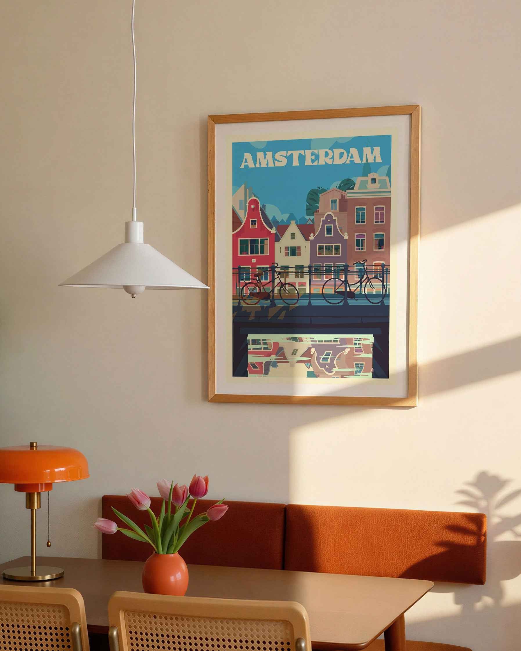 Amsterdam Travel Poster Print