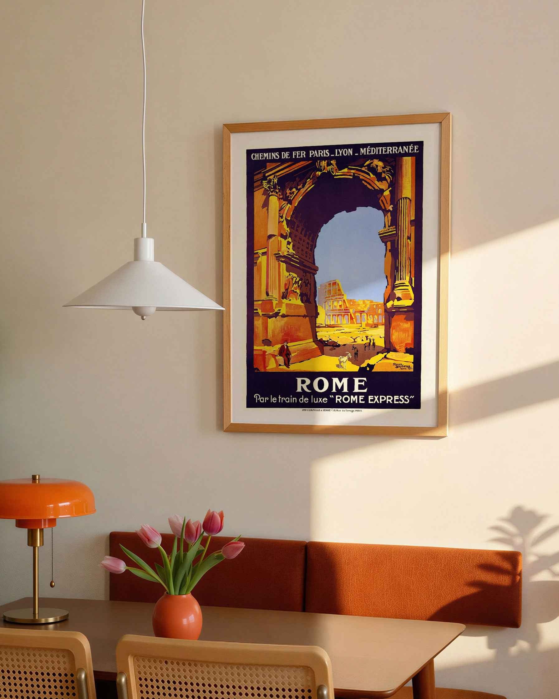 Rome Vintage Travel Poster Print