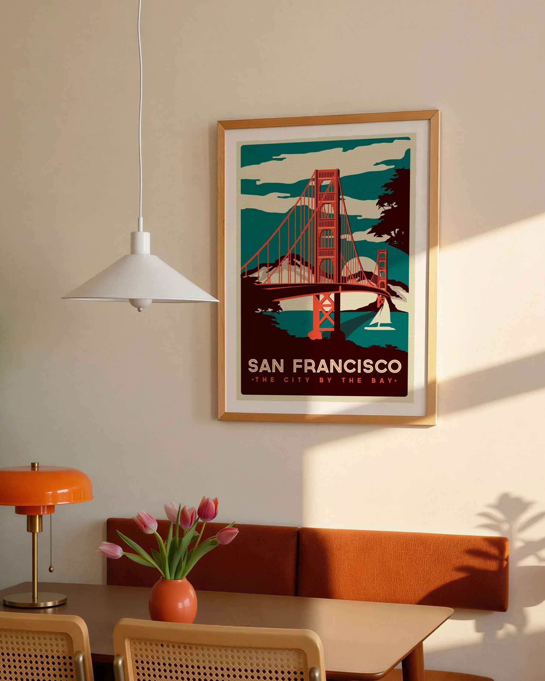 San Francisco Travel Poster Vintage Travel Poster Print