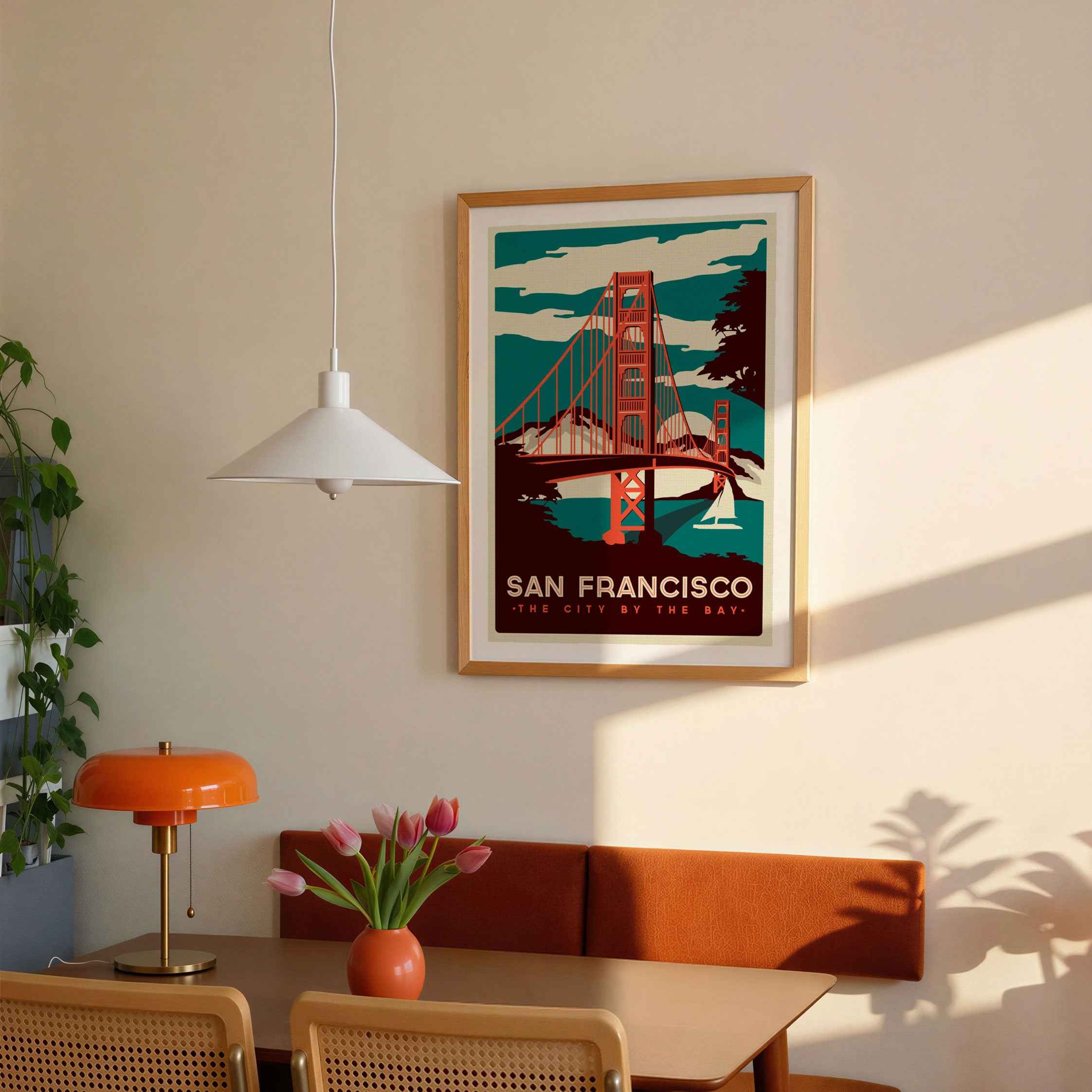 San Francisco Travel Poster Vintage Travel Poster Print
