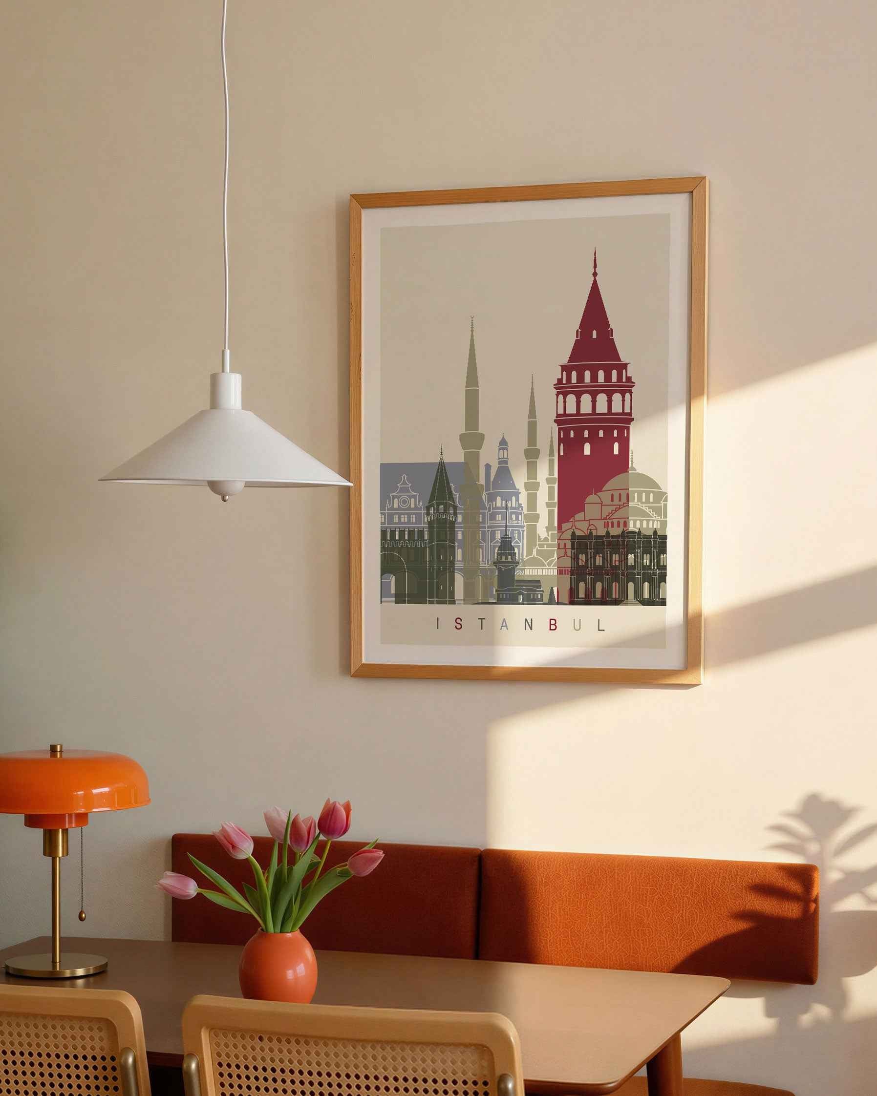 Skyline Istanbul Travel Poster Print