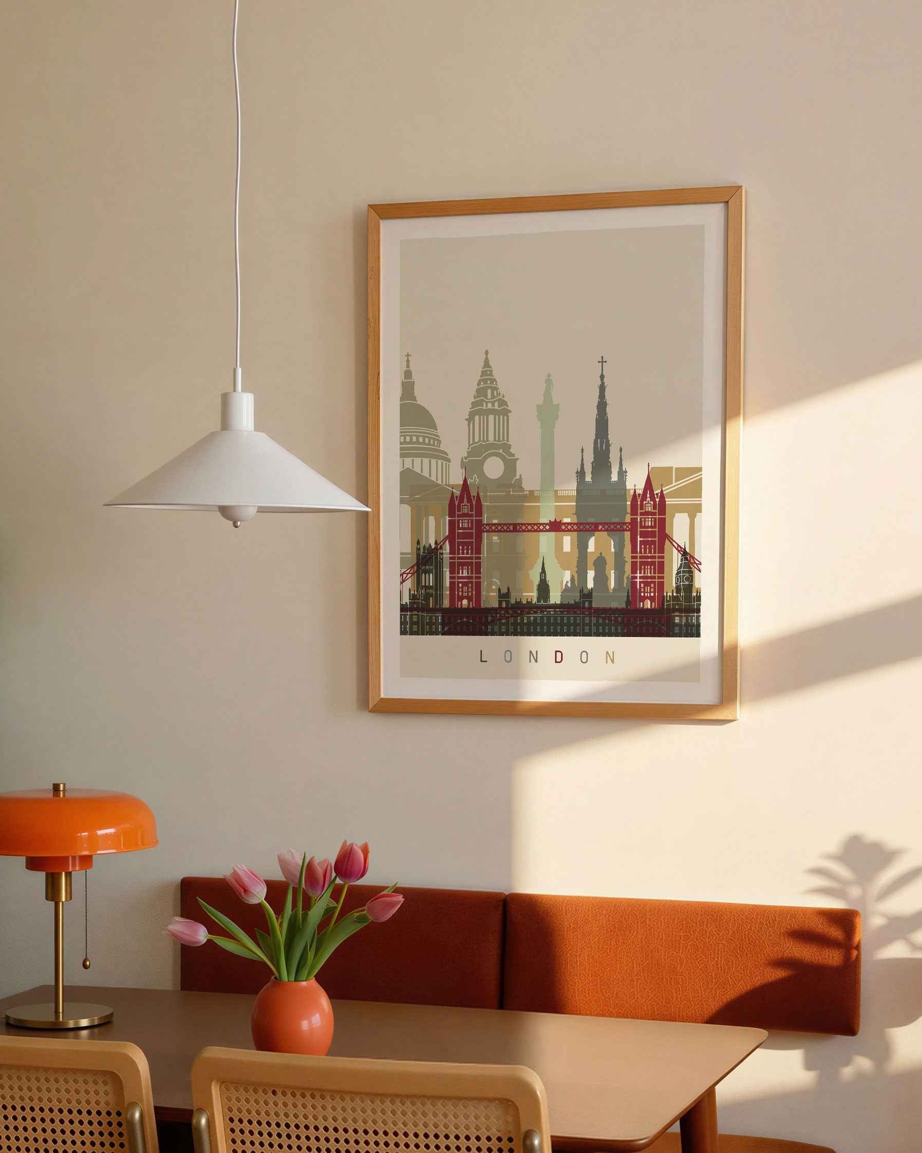 Skyline London Travel Poster Print