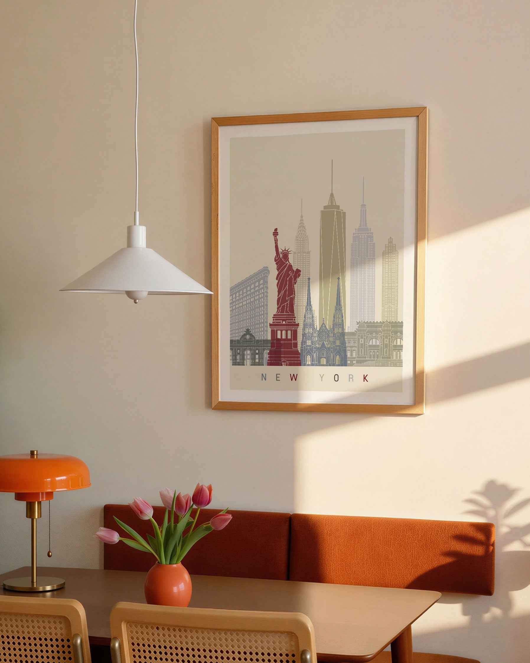 Skyline New York Travel Poster Print