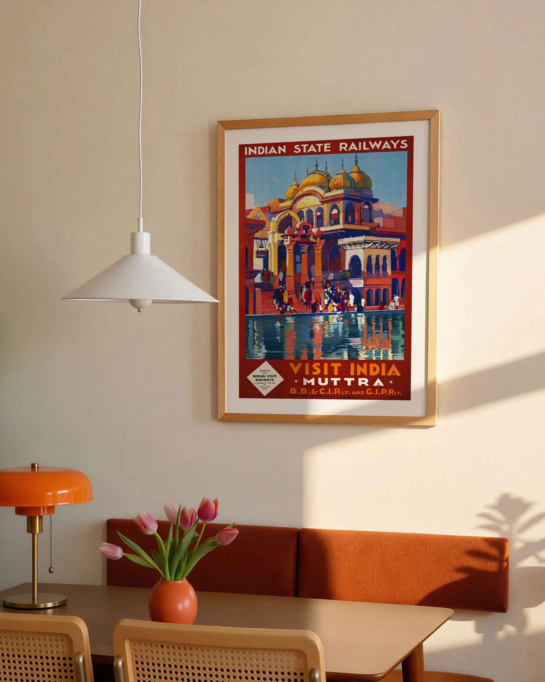 Mathura Ghats Travel Poster Print